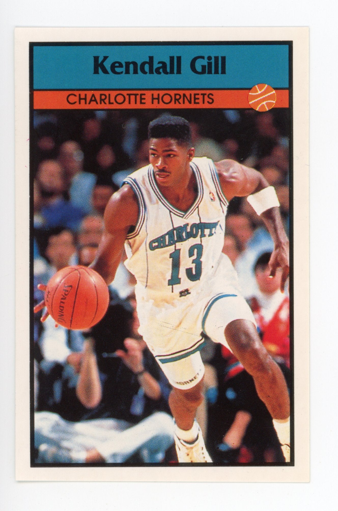 Kendall Gill Panini 1992-1993 Basketball Sticker Charlotte Hornets # 122