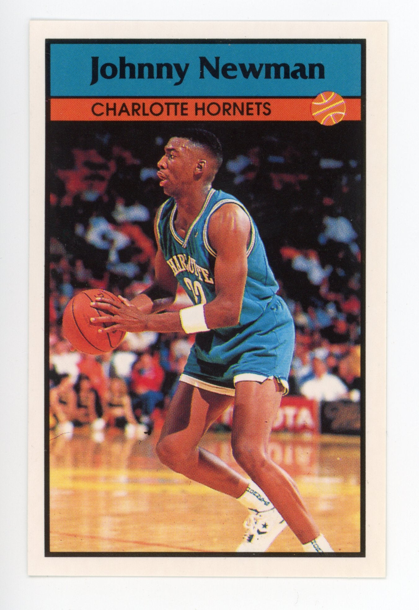 Johnny Newman Panini 1992-1993 Basketball Sticker Charlotte Hornets # 125