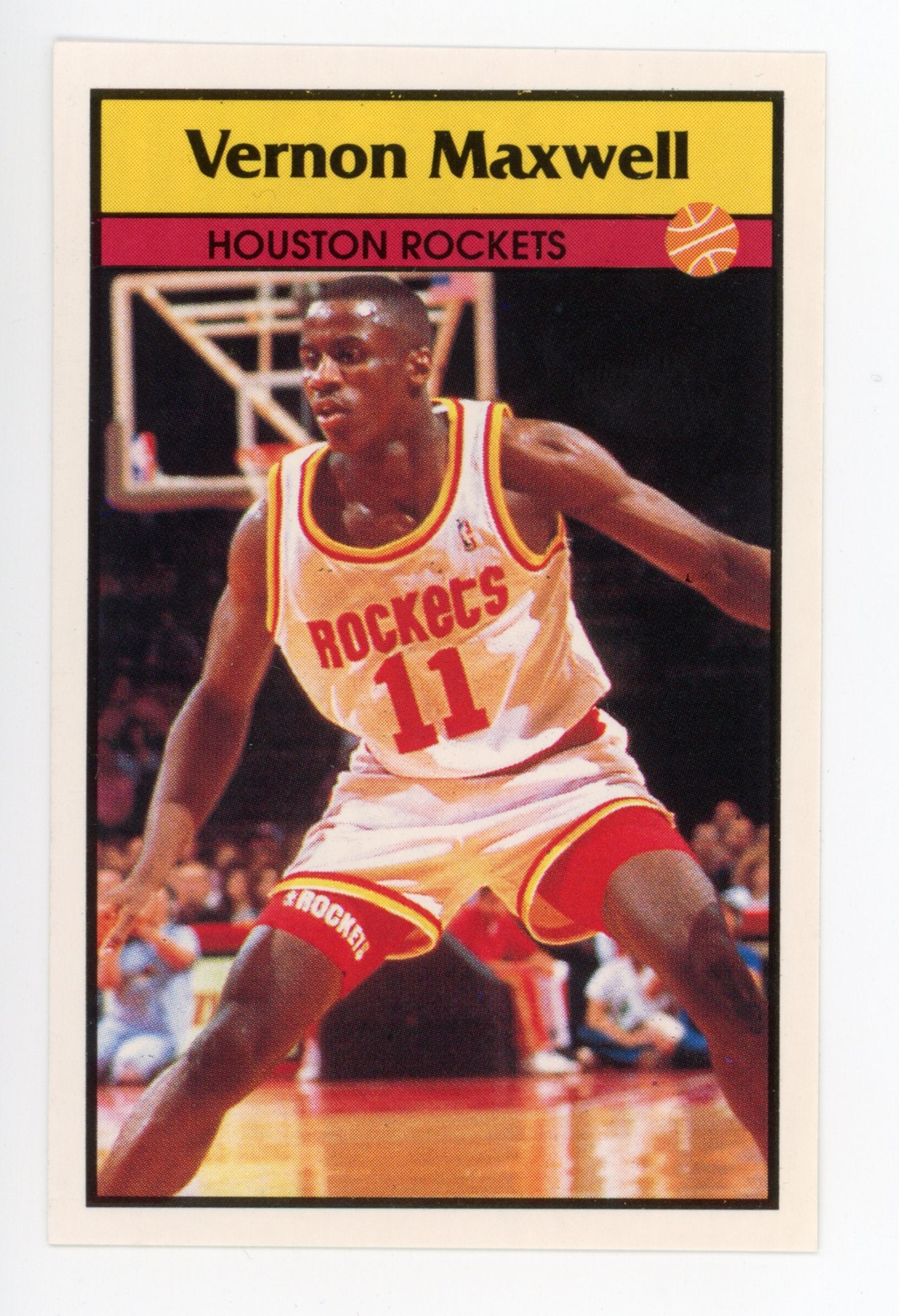 Vernon Maxwell Panini 1992-1993 Basketball Sticker Houston Rockets # 77