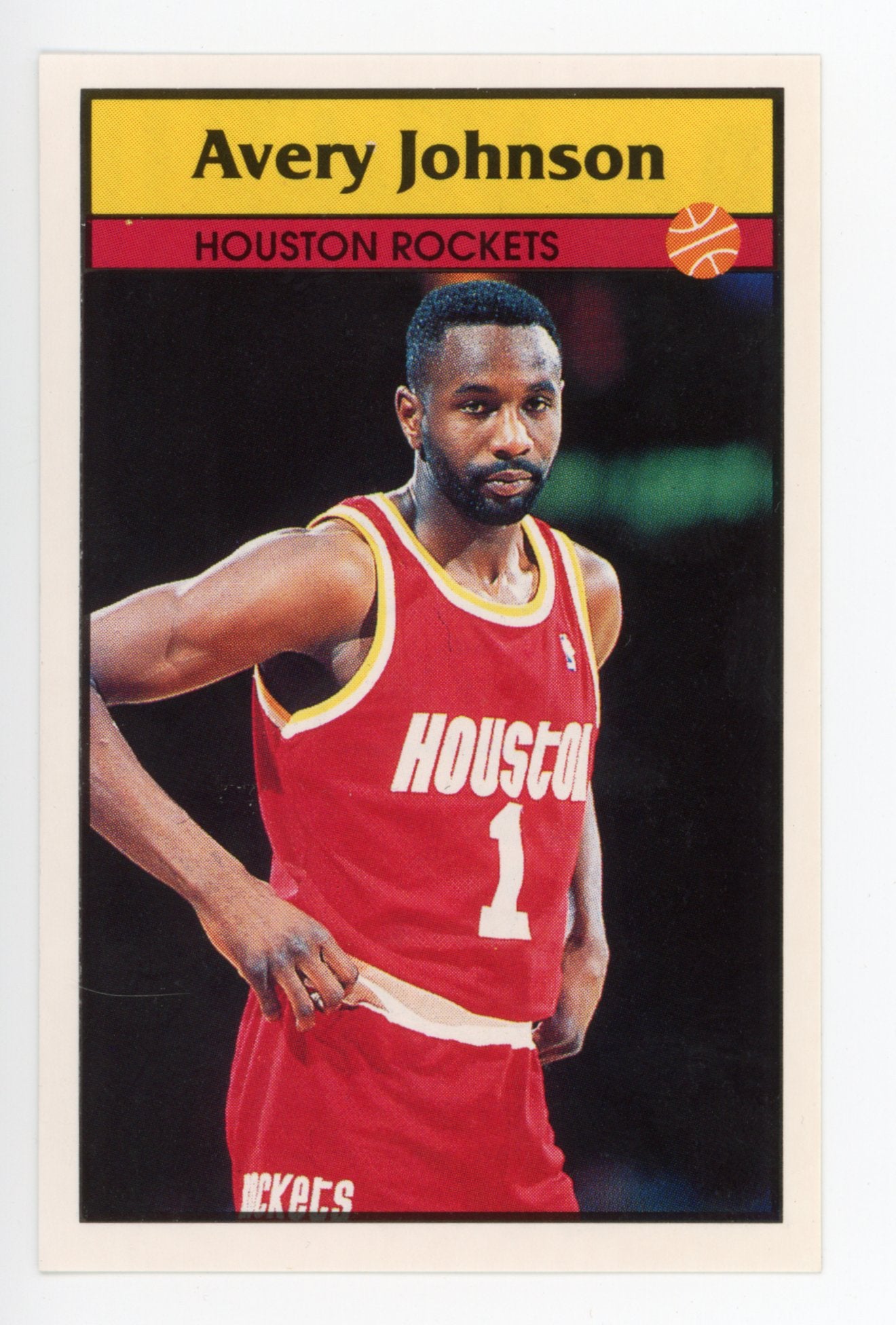 Avery Johnson Panini 1992-1993 Basketball Sticker Houston Rockets #79