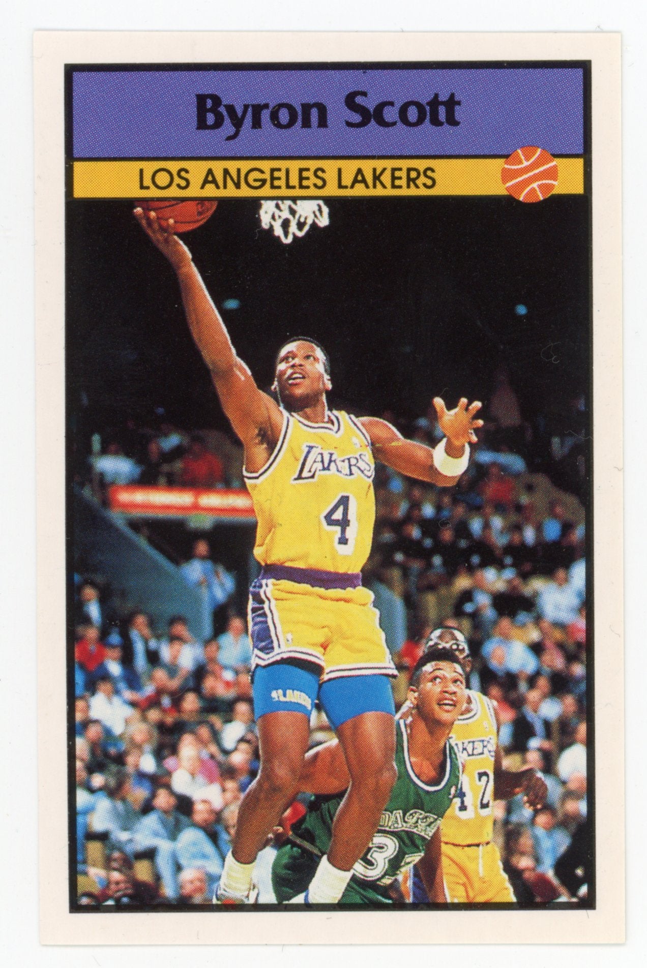 Byron Scott Panini 1992-1993 Basketball Sticker Los Angeles Kings #35
