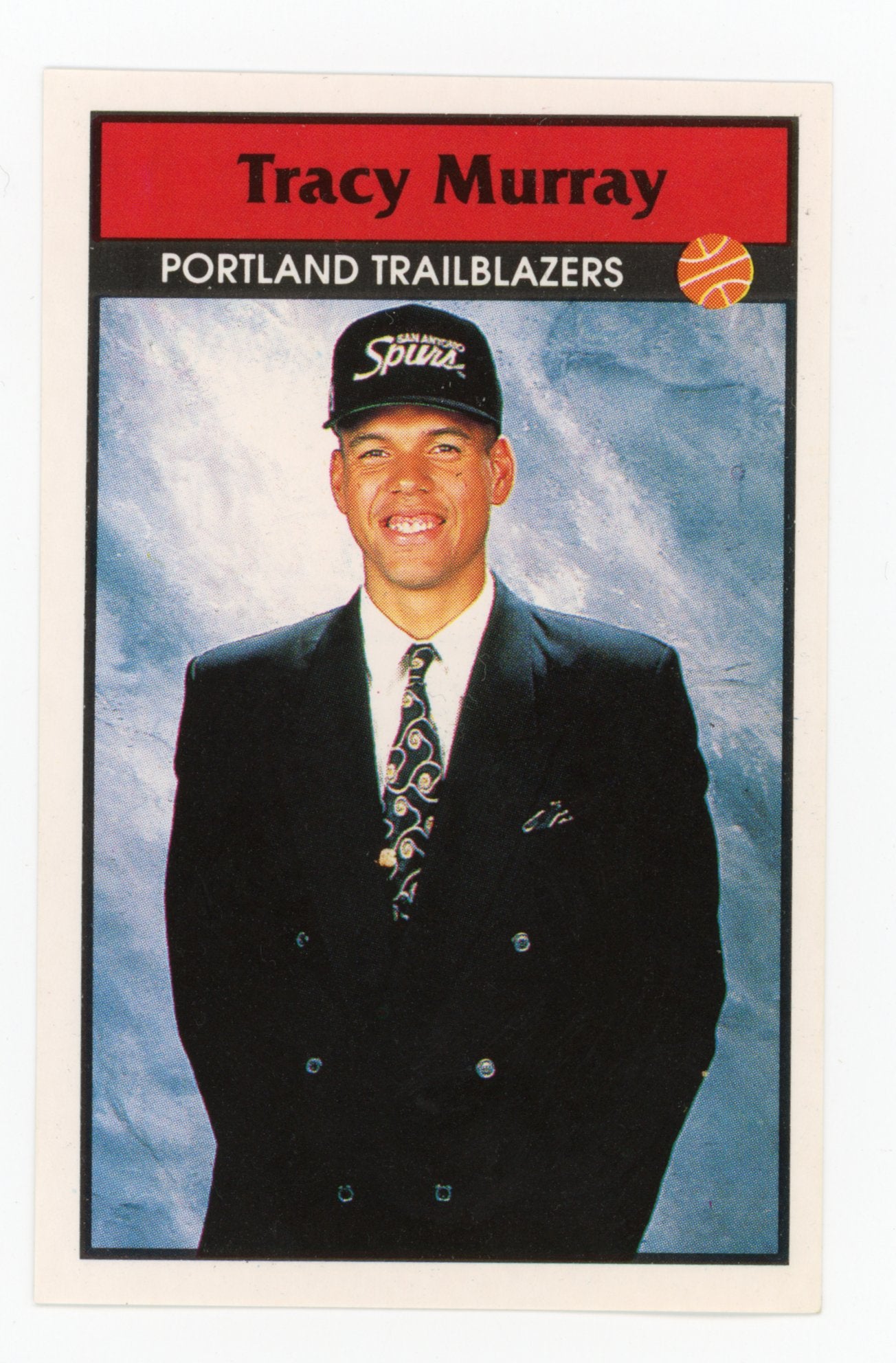 Tracy Murray Panini 1992-1993 Basketball Sticker Portland Trailblazers #2
