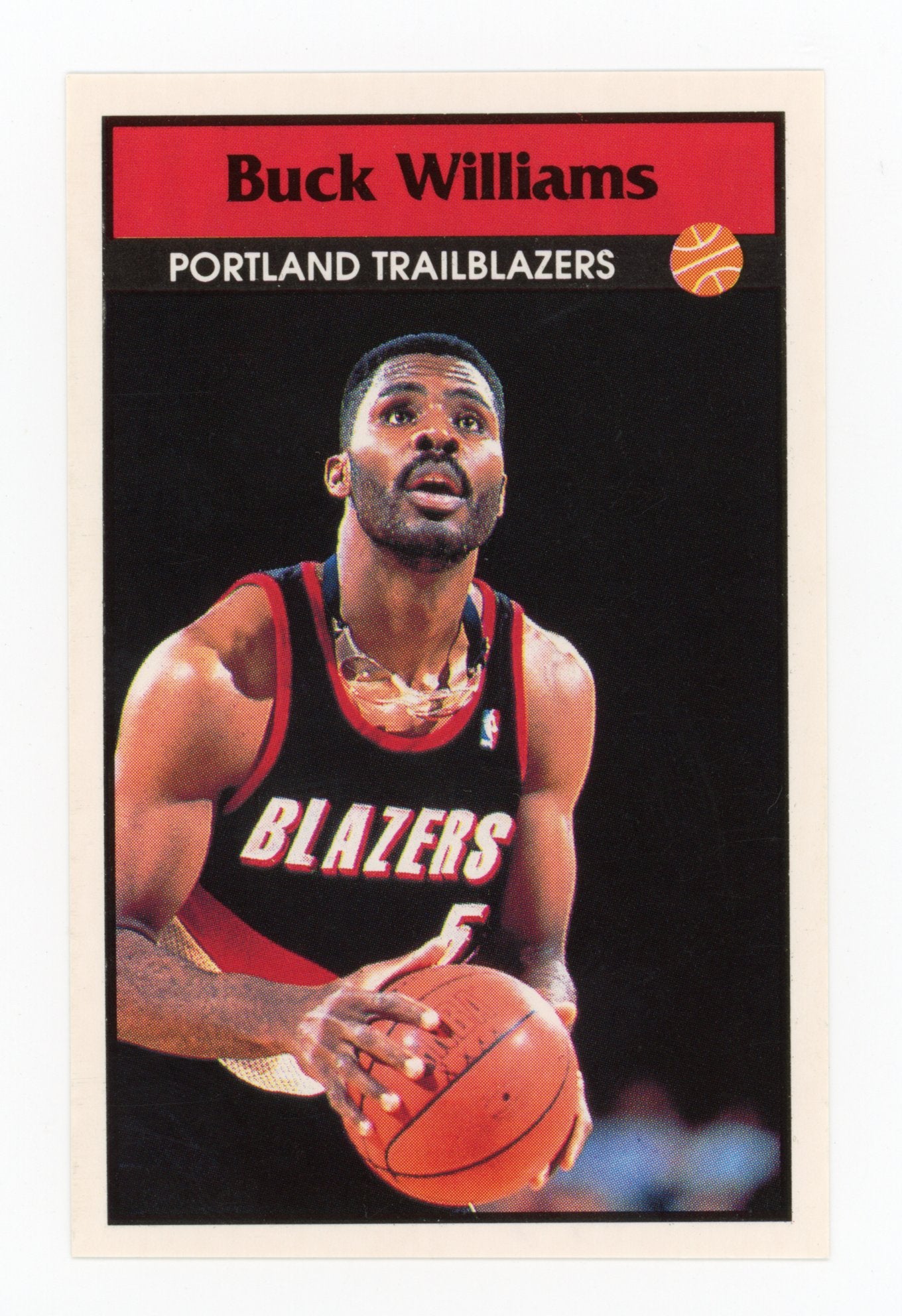 Buck Williams Panini 1992-1993 Basketball Sticker Portland Trailblazers # 45
