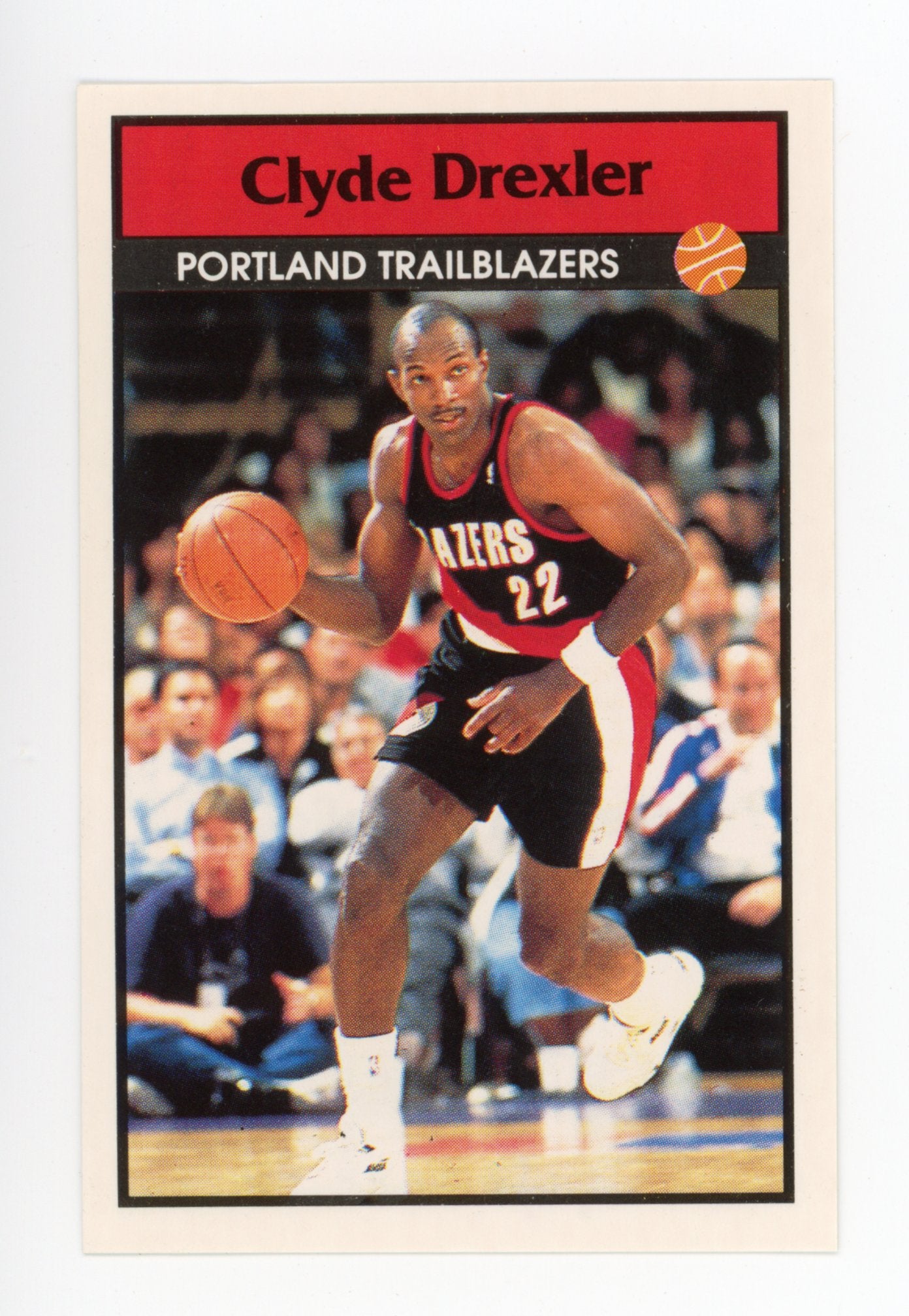 Clyde Drexler Panini 1992-1993 Basketball Sticker Portland Trailblazers #46