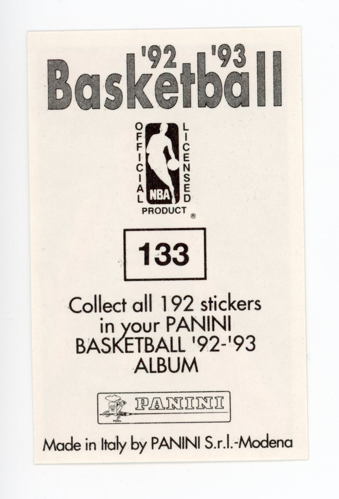 Mark Price Panini 1992-1993 Basketball Sticker Cleveland Cavaliers # 133