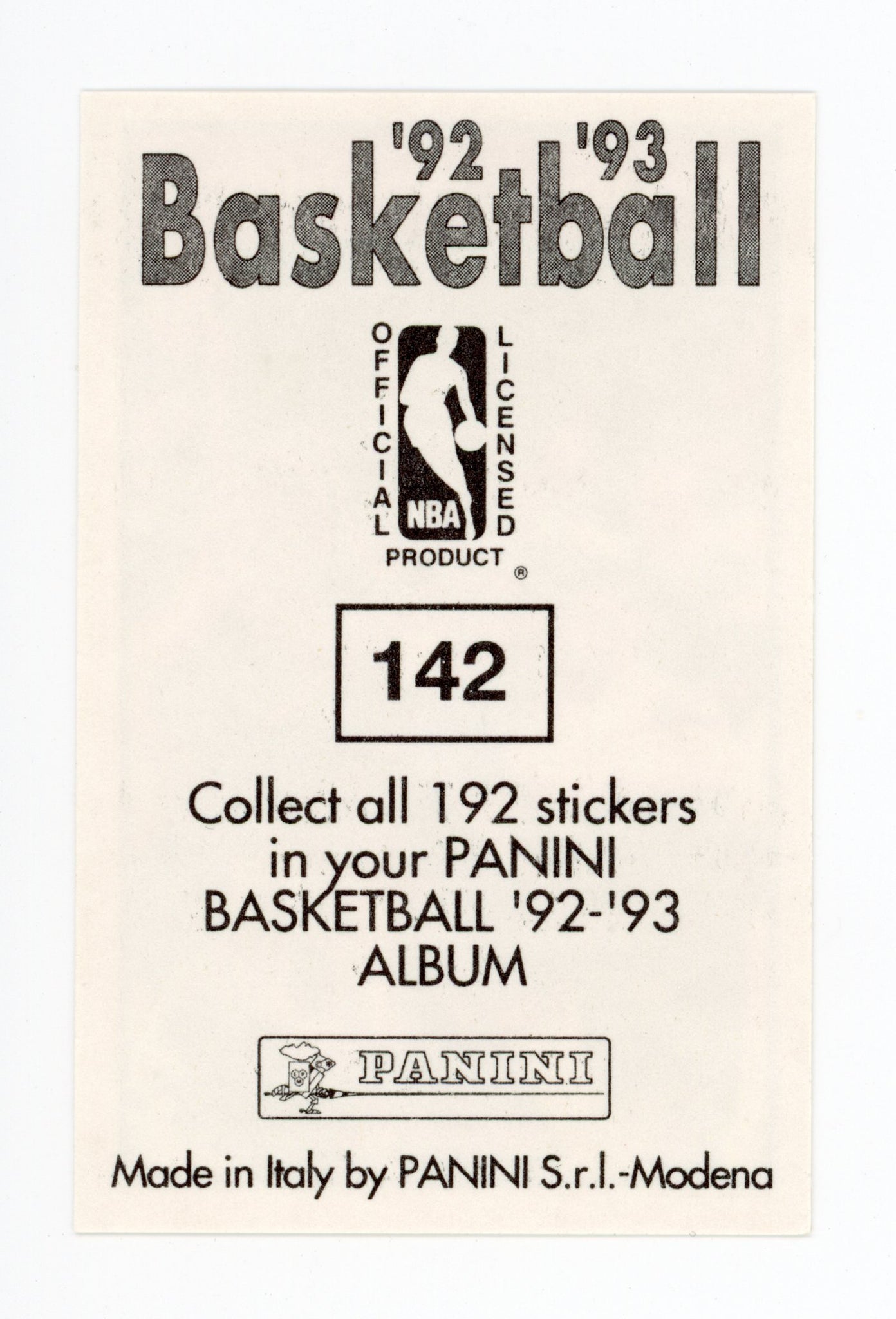 Orlando Woolridge Panini 1992-1993 Basketball Sticker Detroit Pistons #142