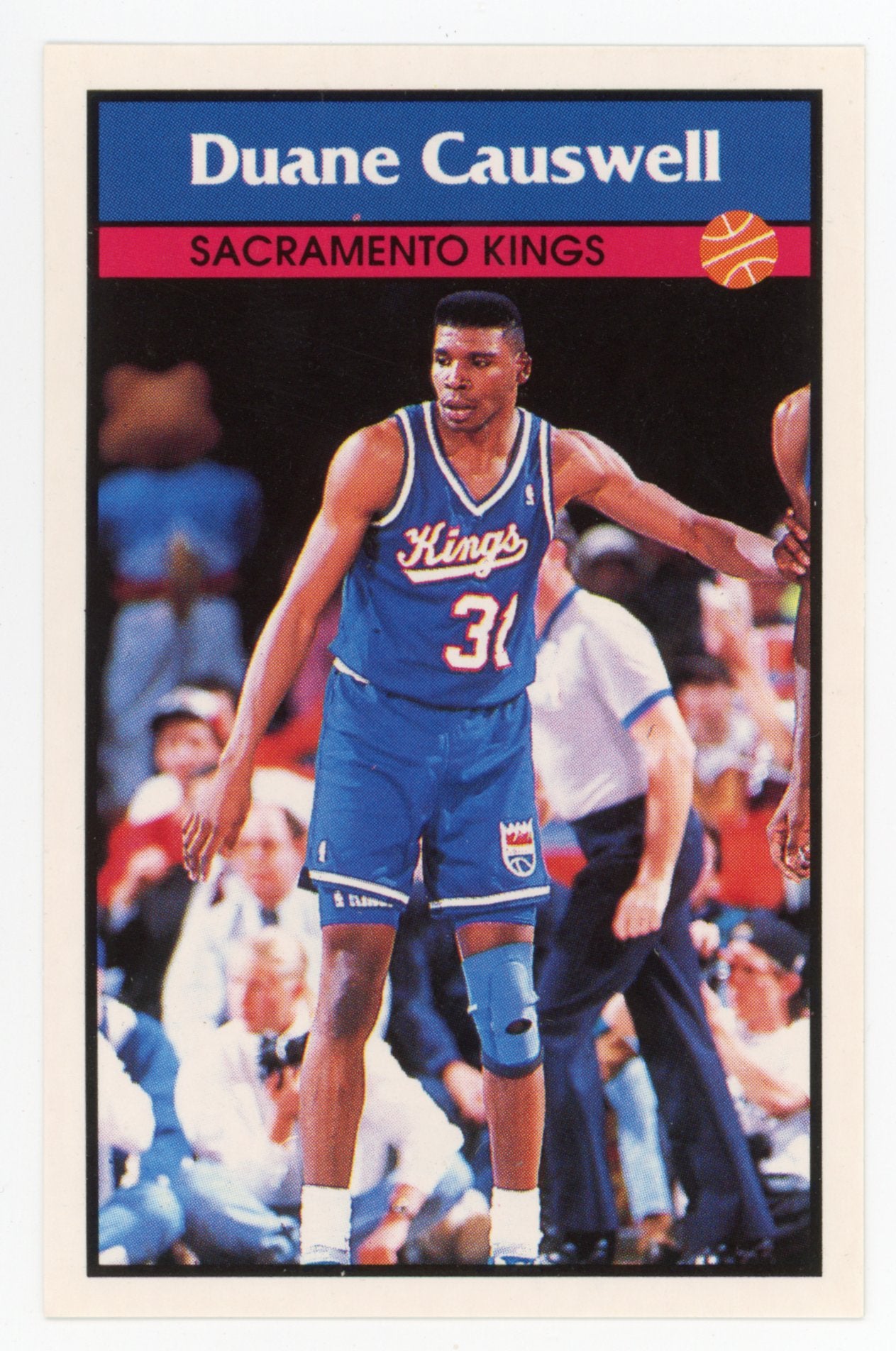 Duane Causwell Panini 1992-1993 Basketball Sticker Sacramento Kings #55
