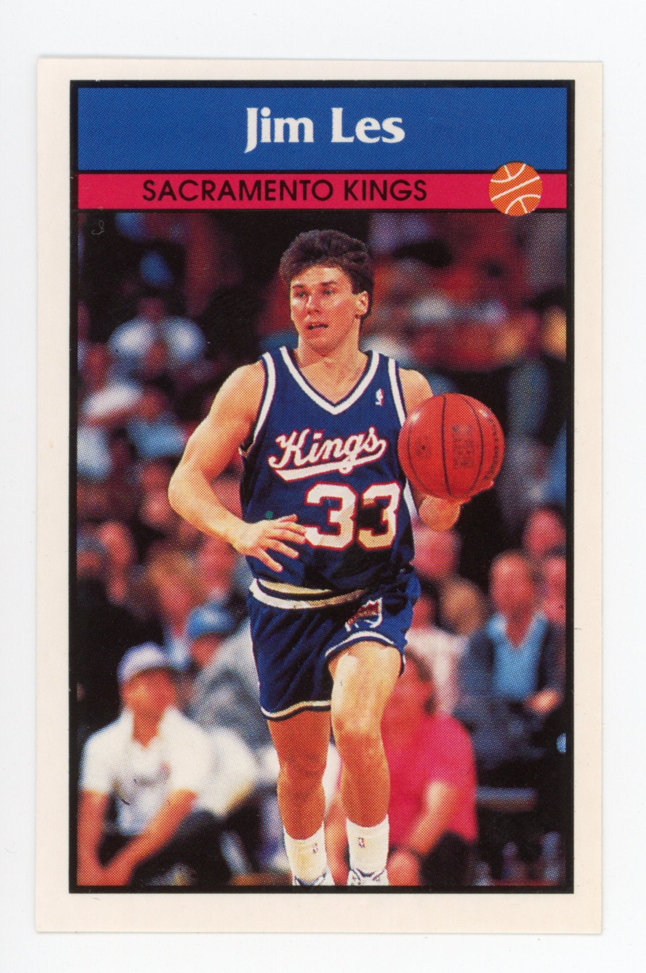 Jim Les Panini 1992-1993 Basketball Sticker Sacramento Kings #56