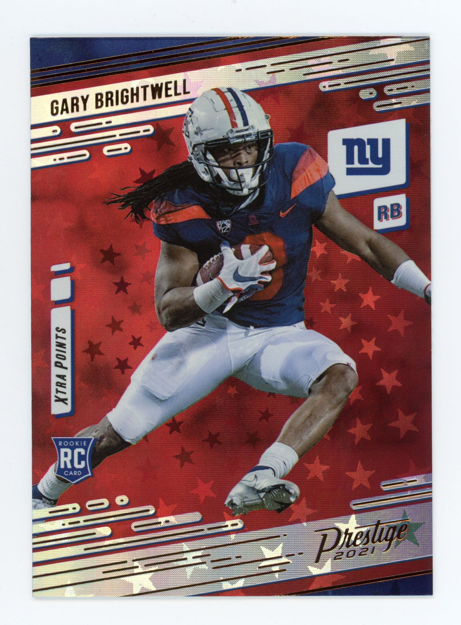 Gary Brightwell Panini 2020-2021 Prestige Xtra Points Rookie New York Giants #290