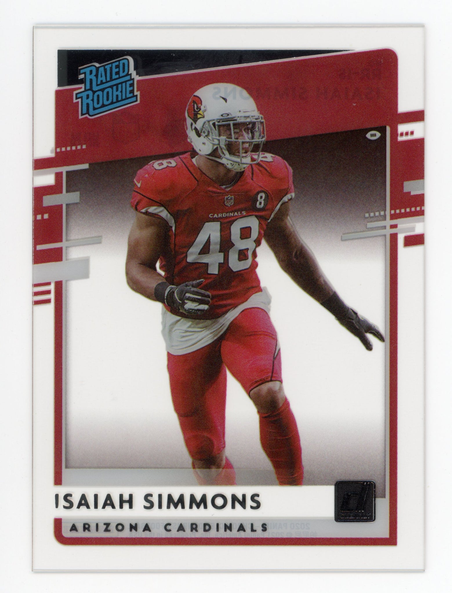 Isaiah Simmons Panini 2020 Rated Rookie Clearly Arizona Cardinals #RR-IS