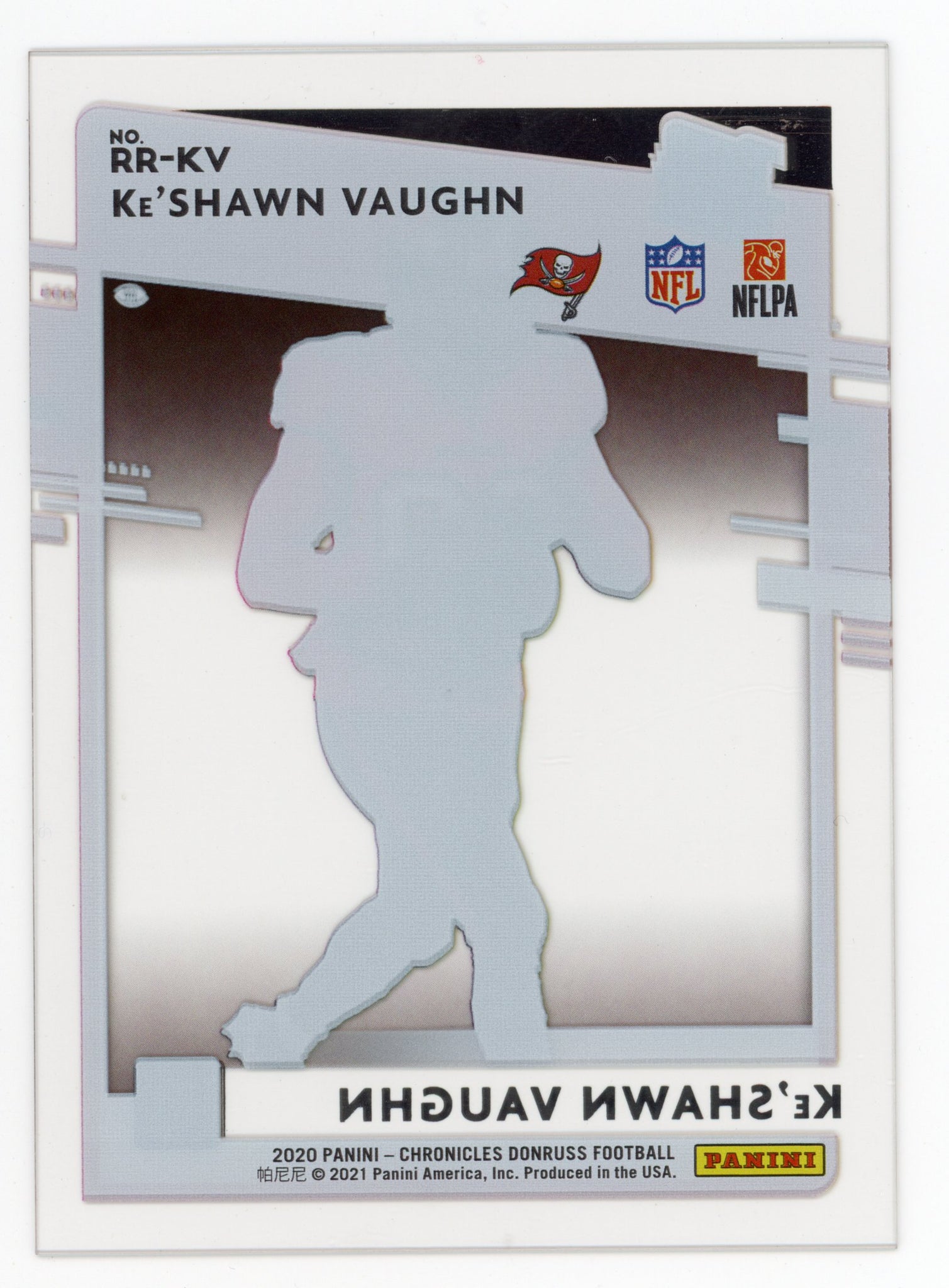 Ke'shawn Vaughn Panini 2020 Rated Rookie Clearly Tampa Bay Buccaneers #RR-KV