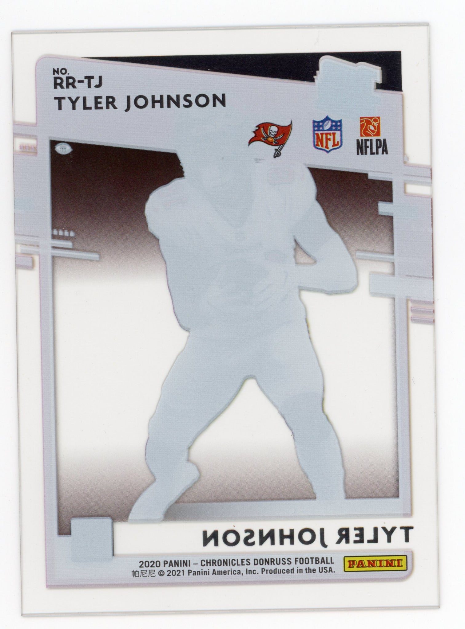 Tyler Johnson Panini 2020 Rated Rookie Clearly Tampa Bay Buccaneers RR-TJ