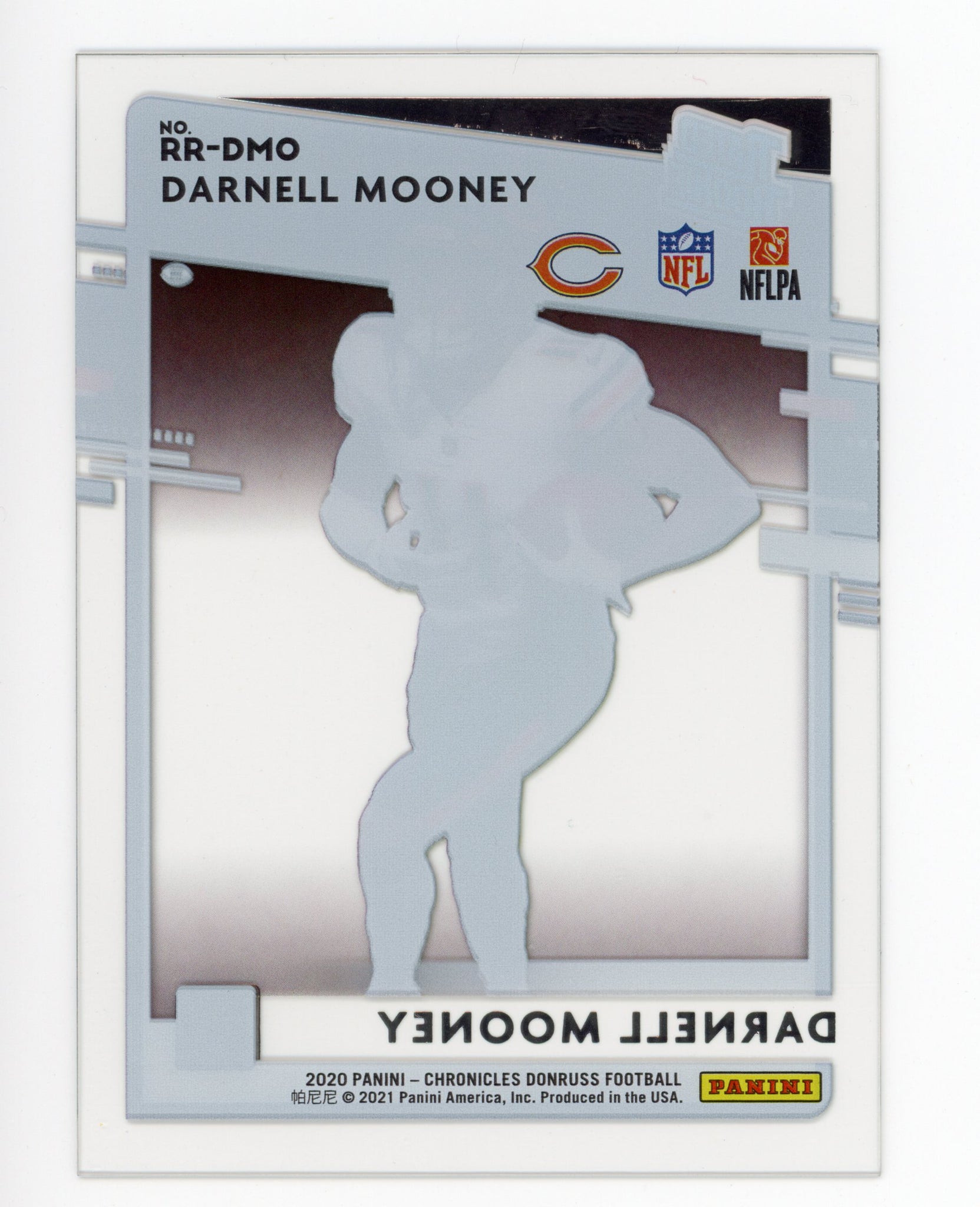 Darnell Mooney Panini 2020 Rated Rookie Clearly Chicago Bears RR-DMO