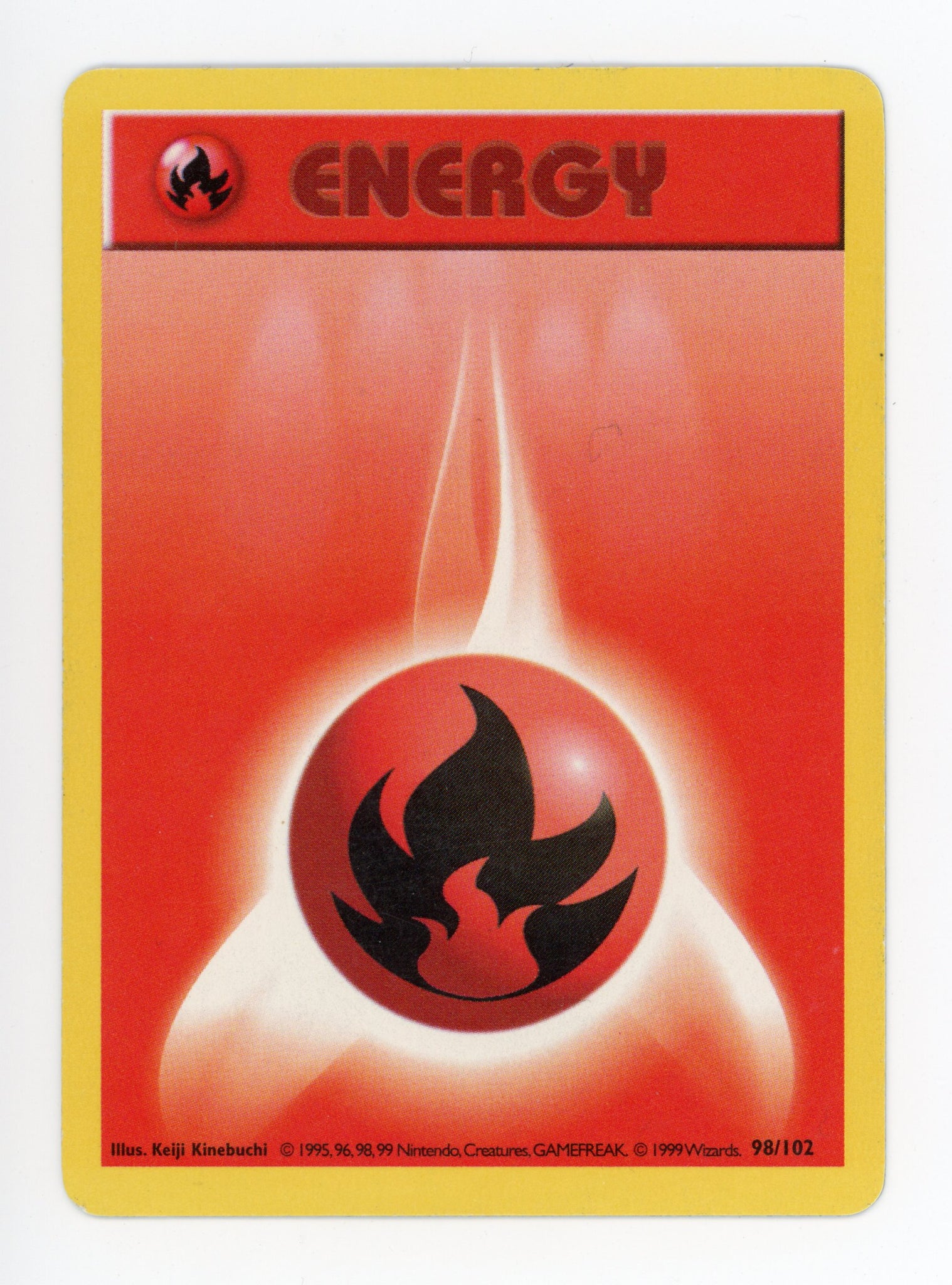 Fire Energy 98/102 Pokemon Non Holo 1999 Base