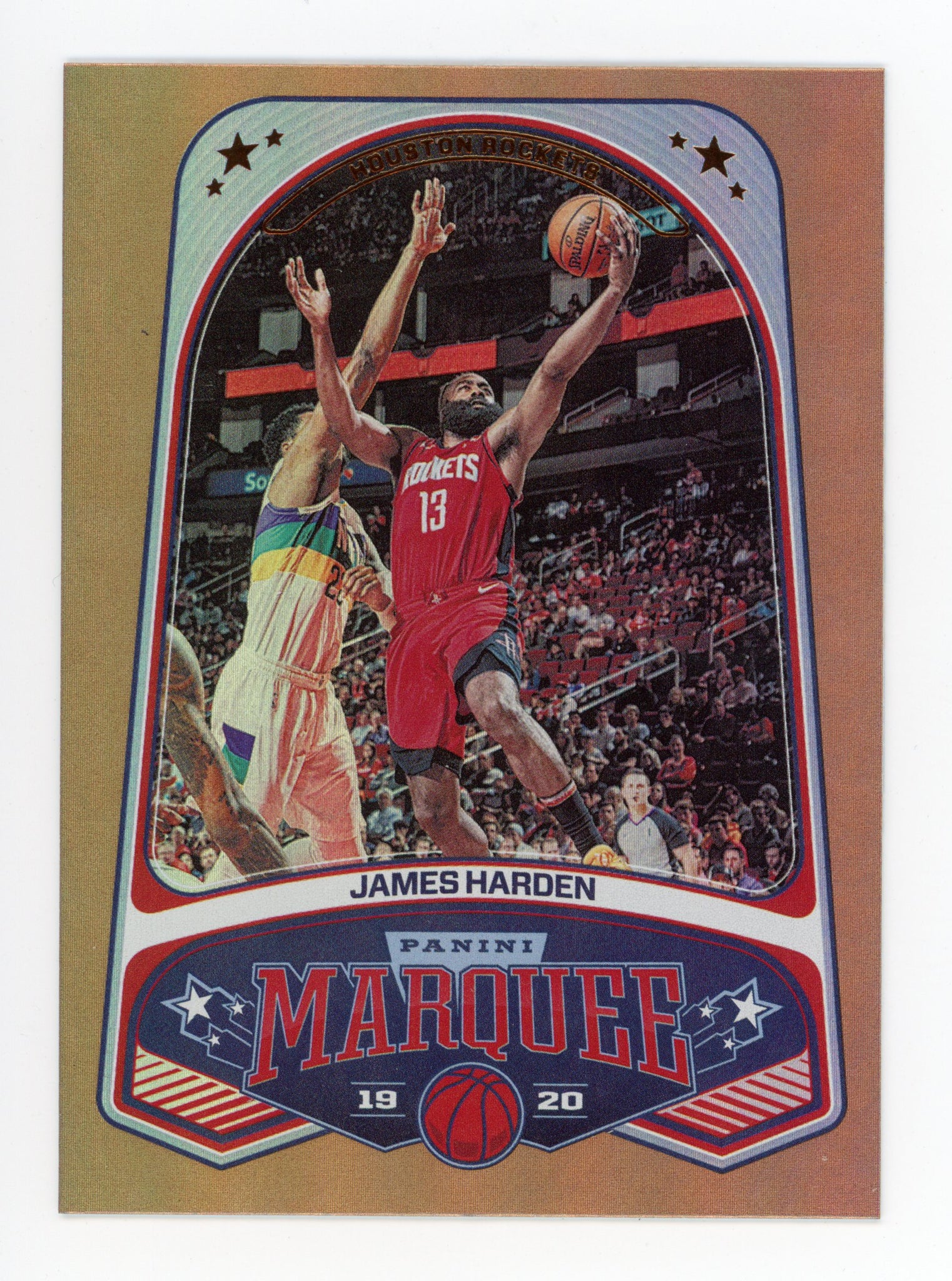 James Harden Panini 2019-2020 Marquee Bronze Prizm Houston Rockets #242