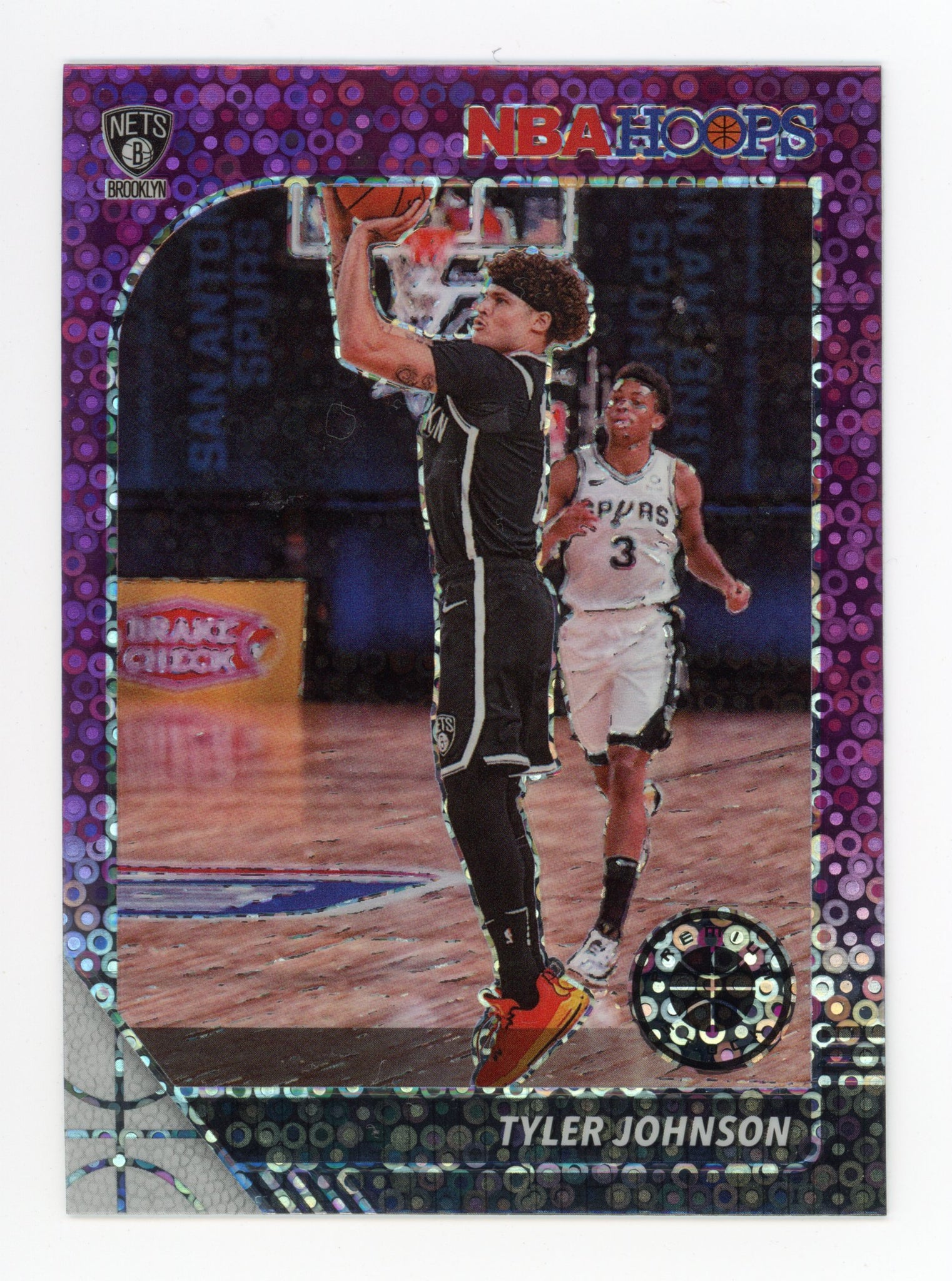 2019-2020 Tyler Johnson Purple Disco Panini Brooklyn Nets # 155