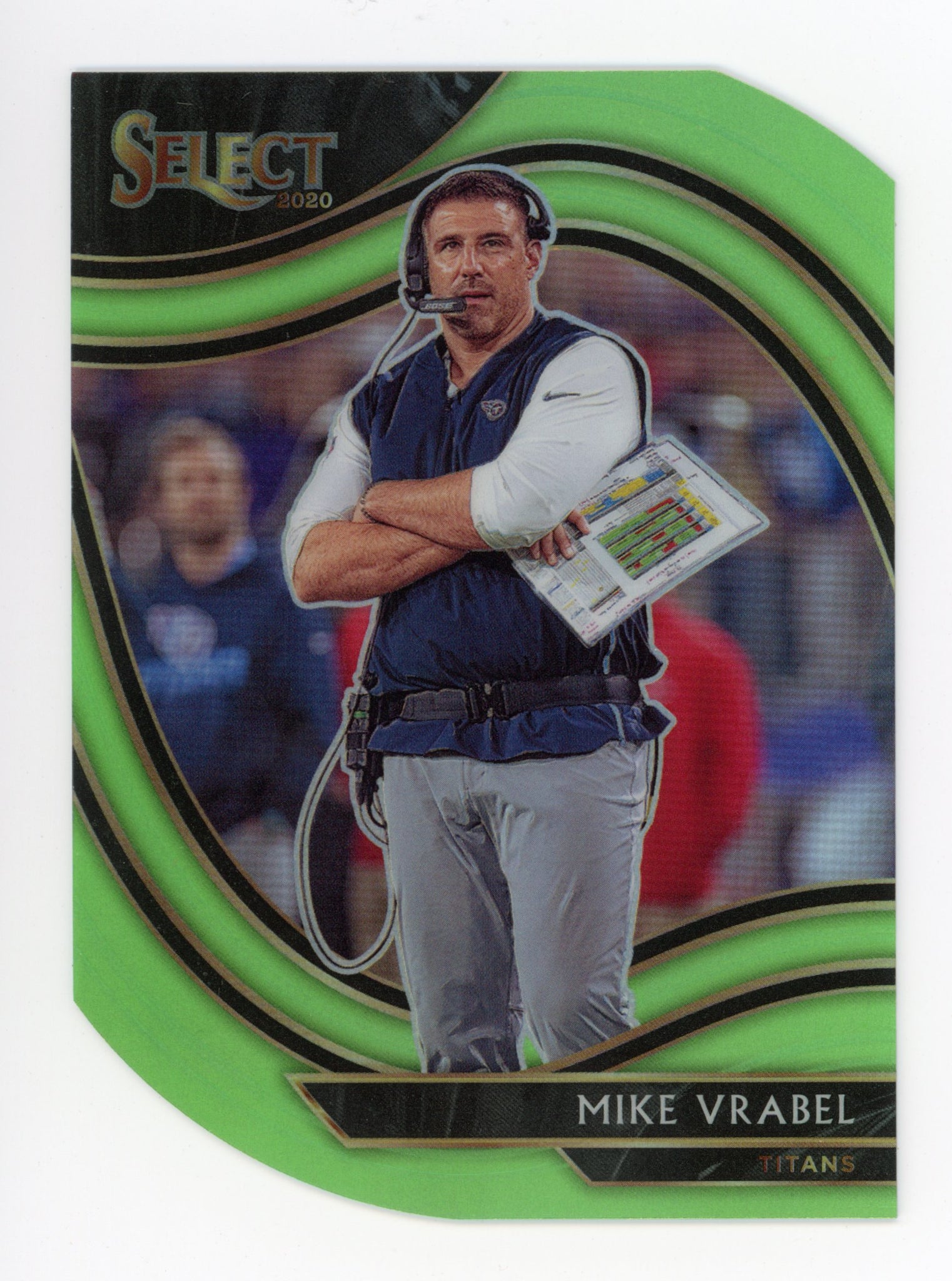 2020-2021 Mike Vrabel Die Cut Field Level Tennessee Titans # 335
