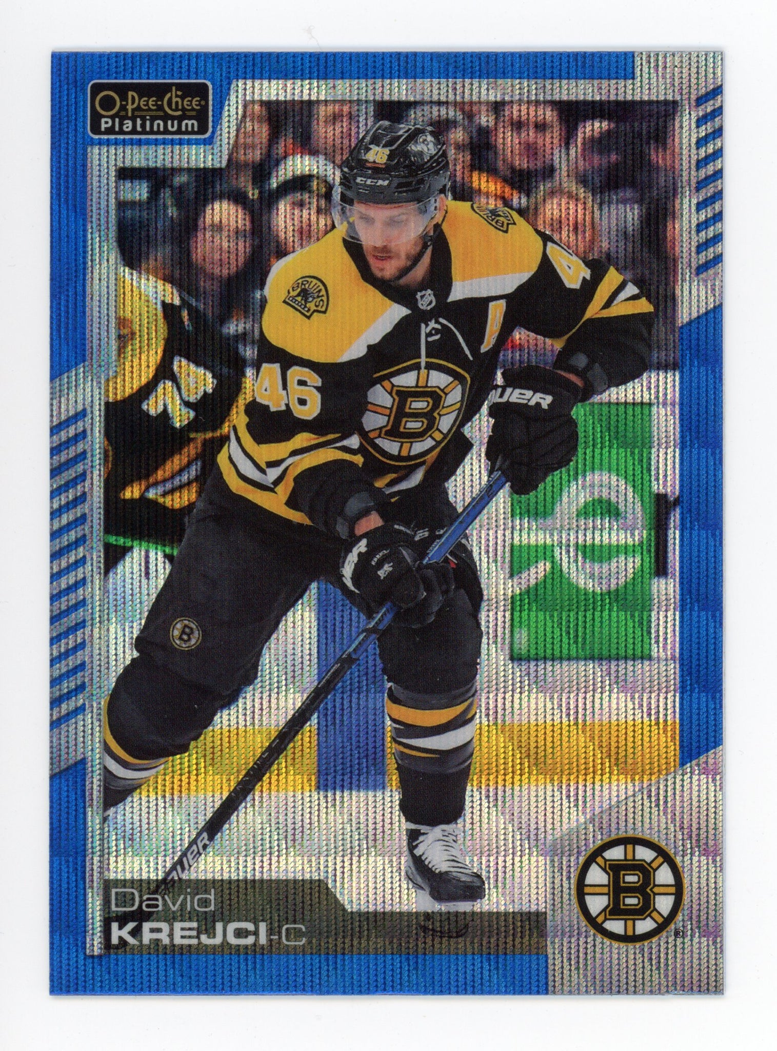 2020-2021 David Krejci Blue Surge OPC Boston Bruins # 77