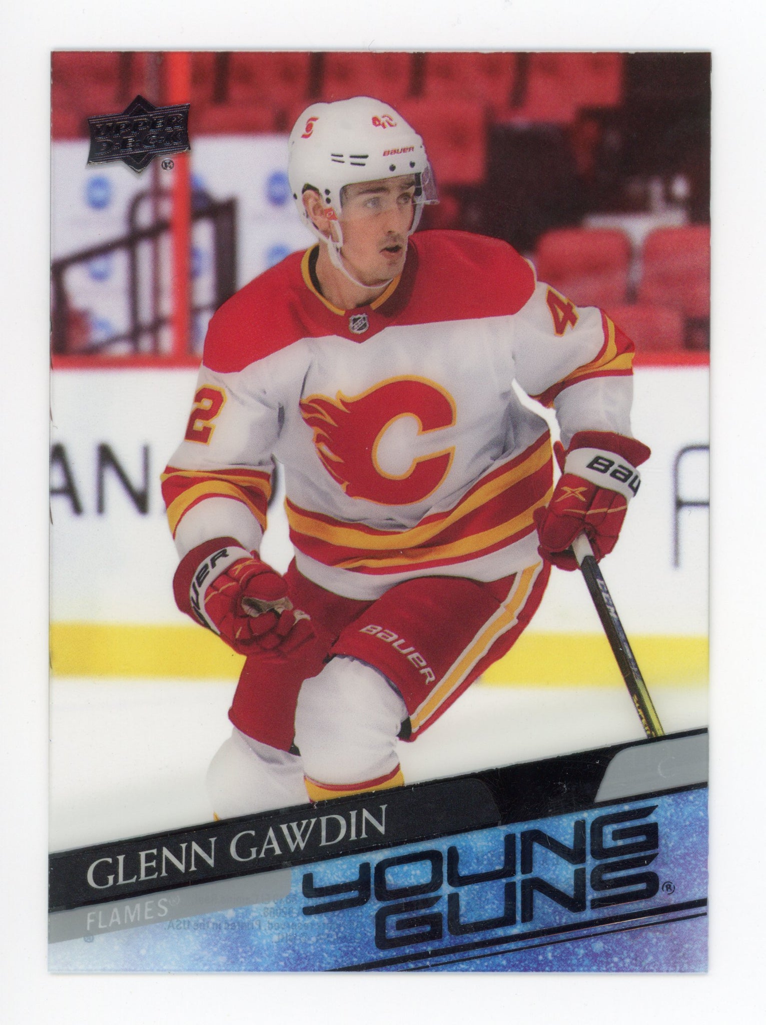 2020-2021 Glenn Gawdin Young Guns Acetate Upper Deck Extended Series Calgary Flames #726