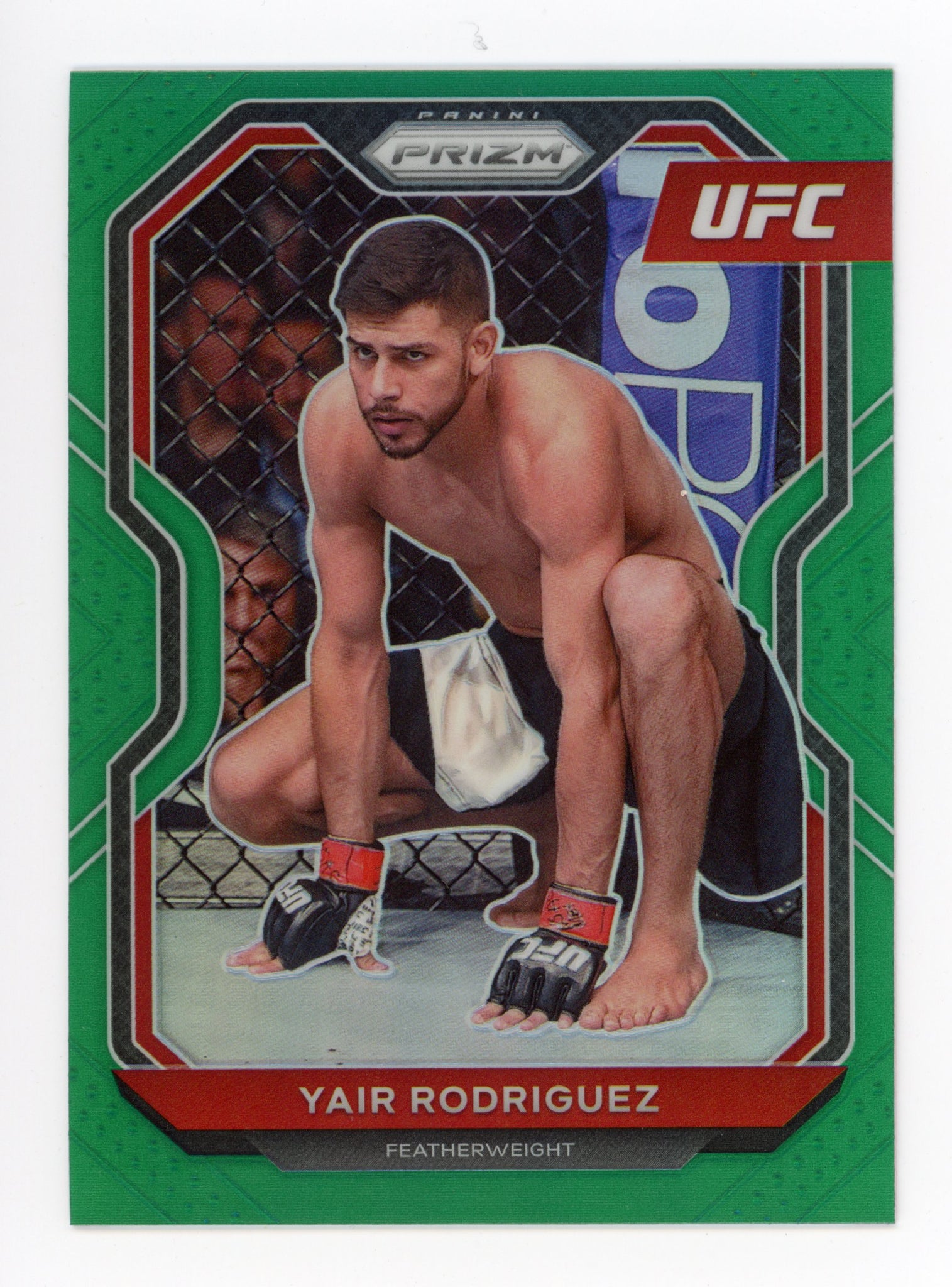 2021 Yair Rodriguez Panini Green Prizm UFC # 73