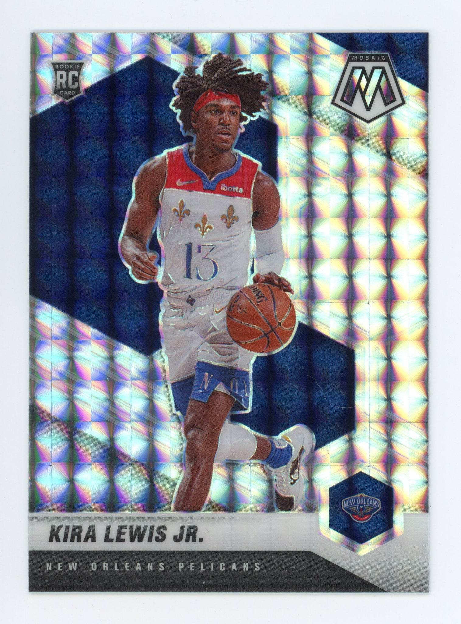 2020-2021 Kira Lewis Jr Silver Mosaic Rookie New Orleans Pelicans # 224