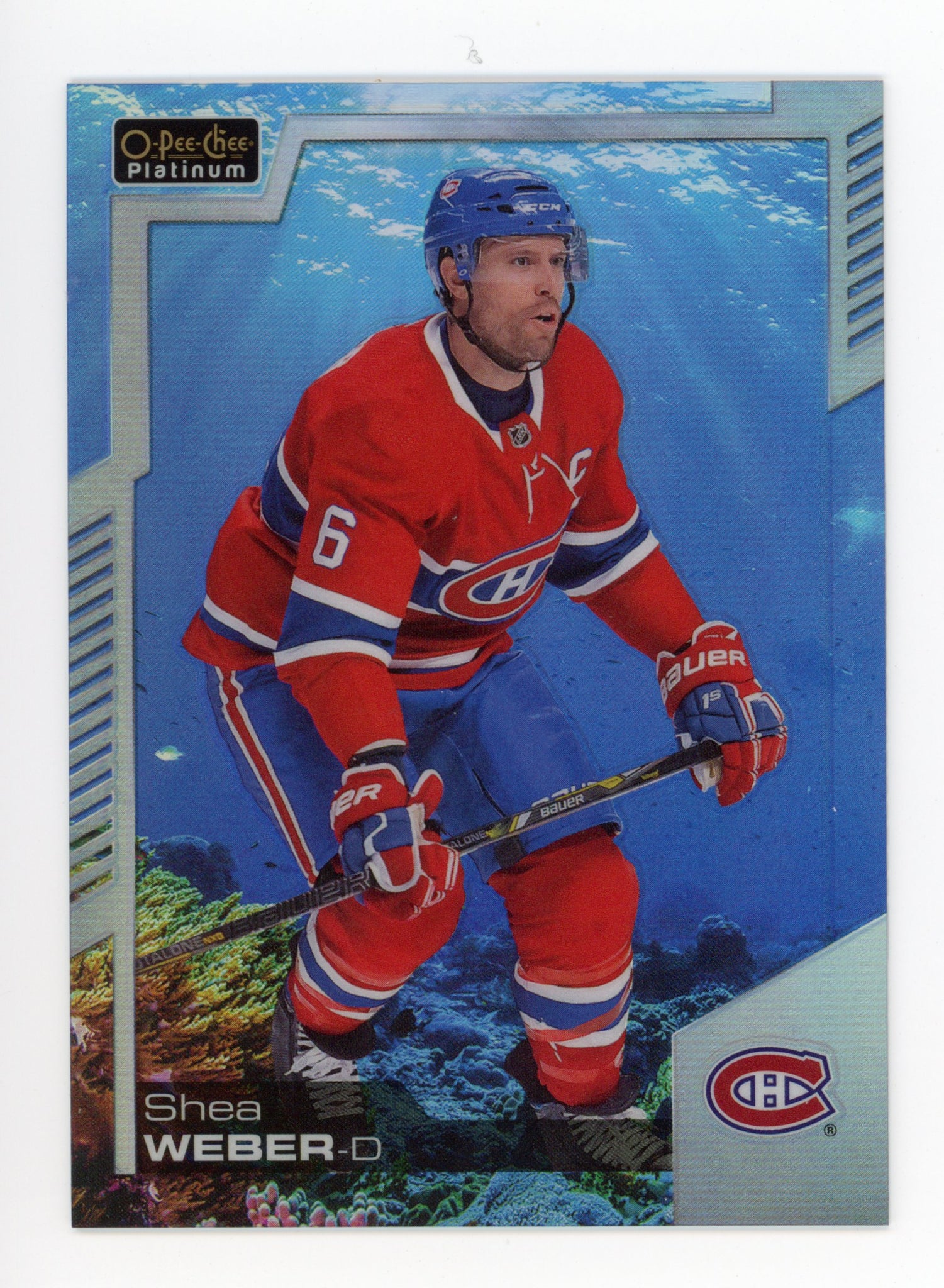 2020-2021 Shea Weber Aquamarine #d /499 Montreal Canadiens #23