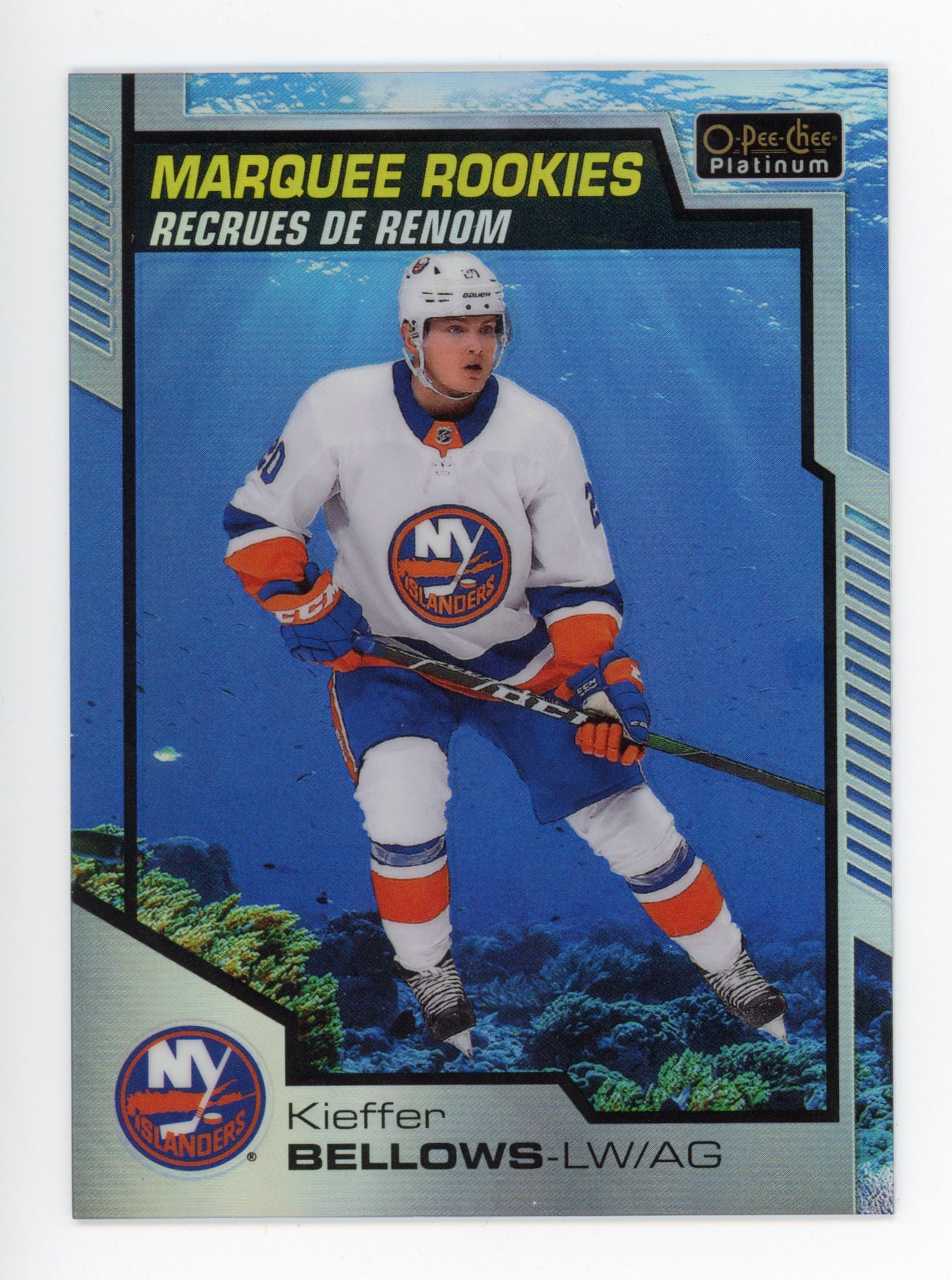 2020-2021 Kieffer Bellows Aquamarine #d /499 Marquee Rookies New York Islanders # 181