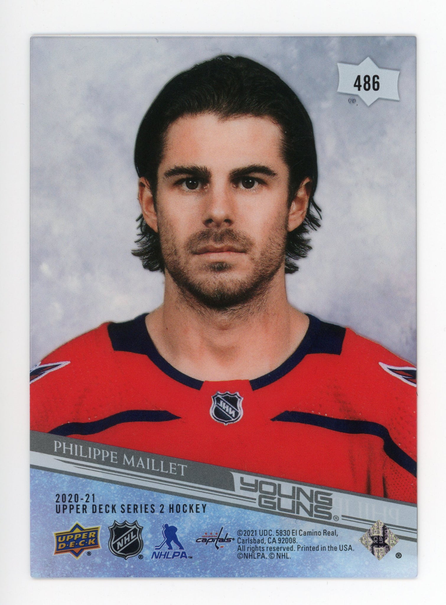 2020-2021 Philippe Maillet Young Guns Clearcut Washington Capitals # 486