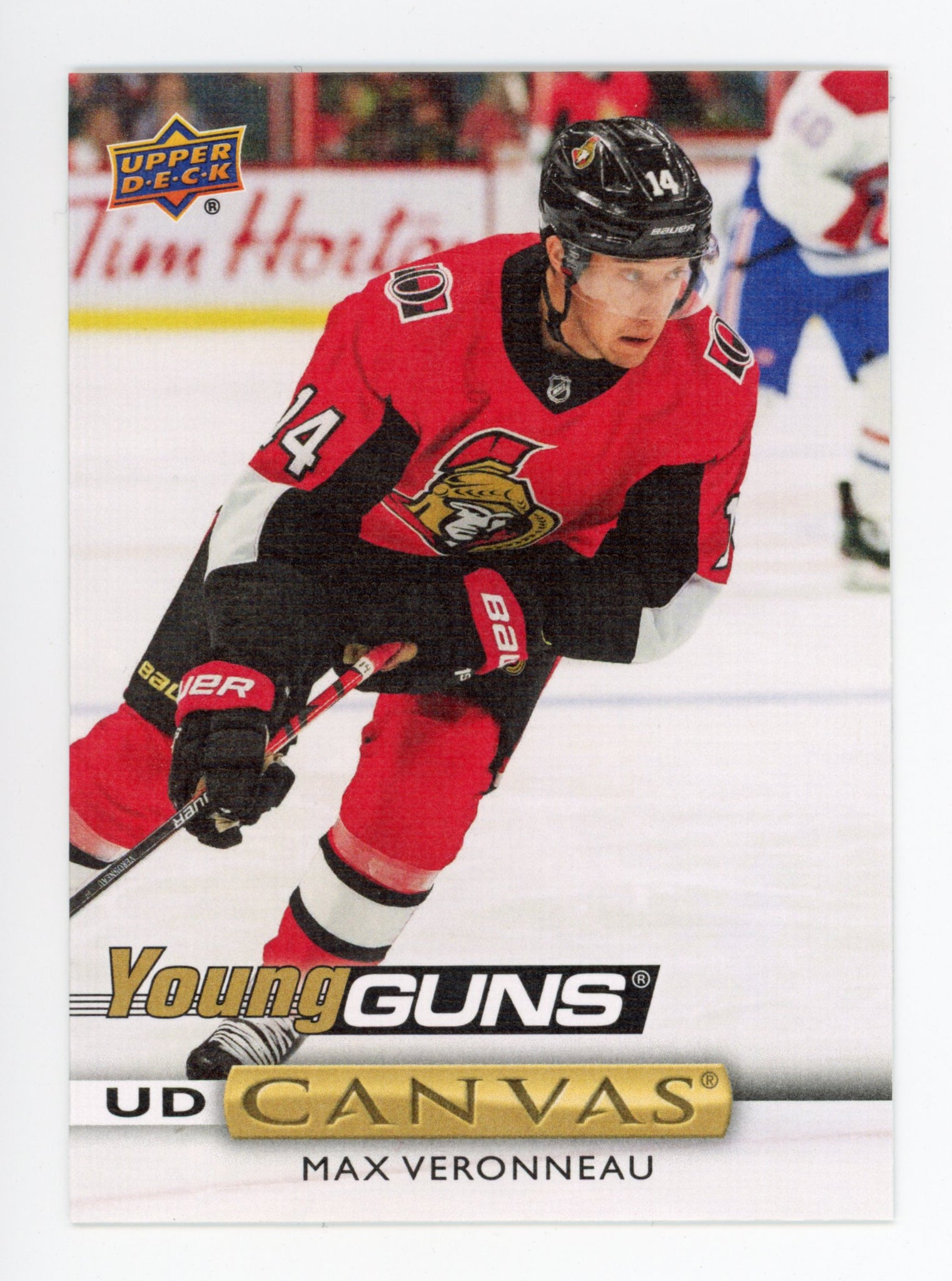 2019-2020 Max Veronneau Young Guns Canvas Upper Deck Series 1 Ottawa Senators # C101