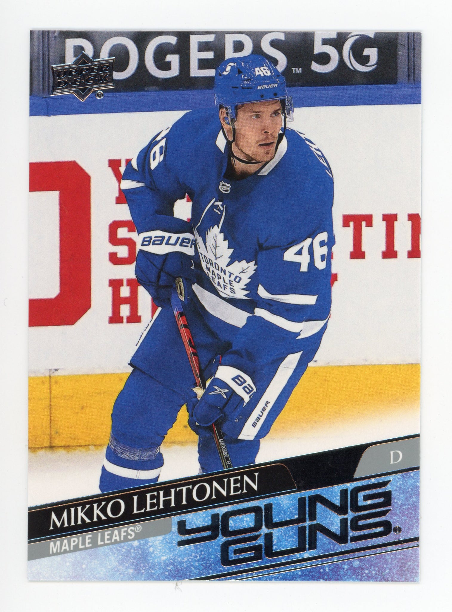 2020-2021 Mikko Lehtonen Young Guns Upper Deck Extended Series Toronto Maple Leafs # 721
