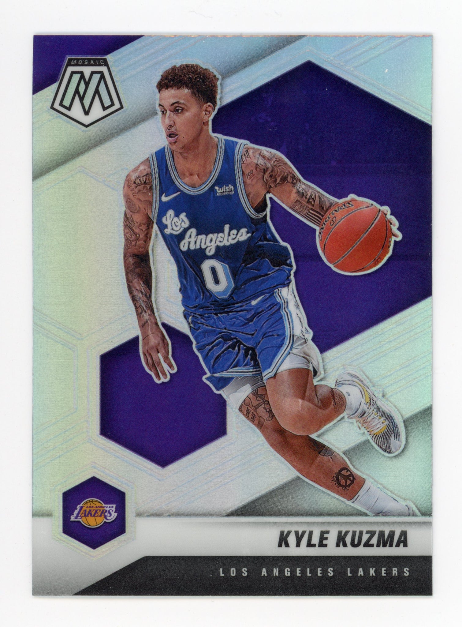 2020-2021 Kyle Kuzma Prizm Mosaic Panini Los Angeles Lakers # 1