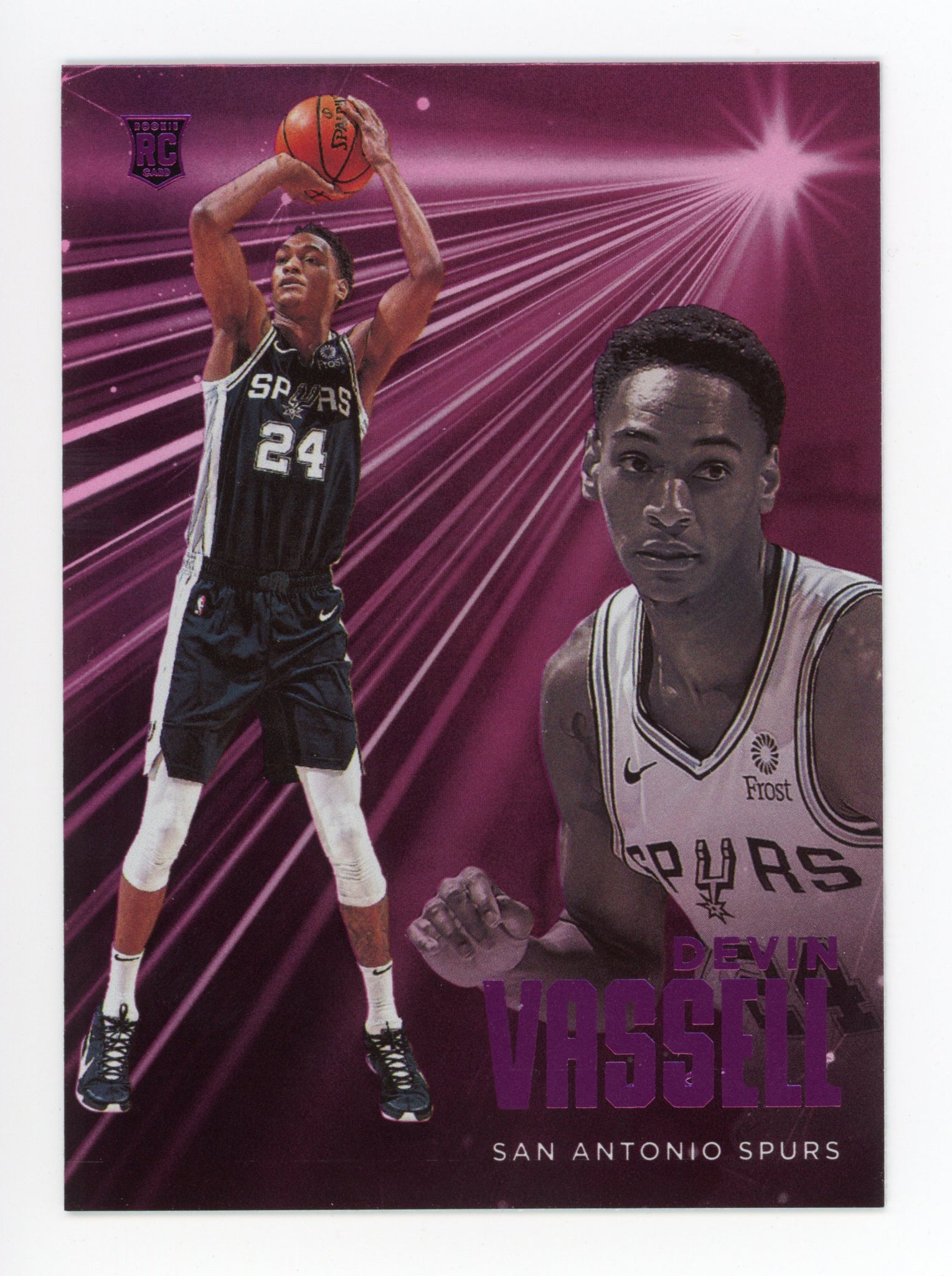 2020-2021 Devin Vassell Pink Rookie Chronicles San Antonio Spurs # 221