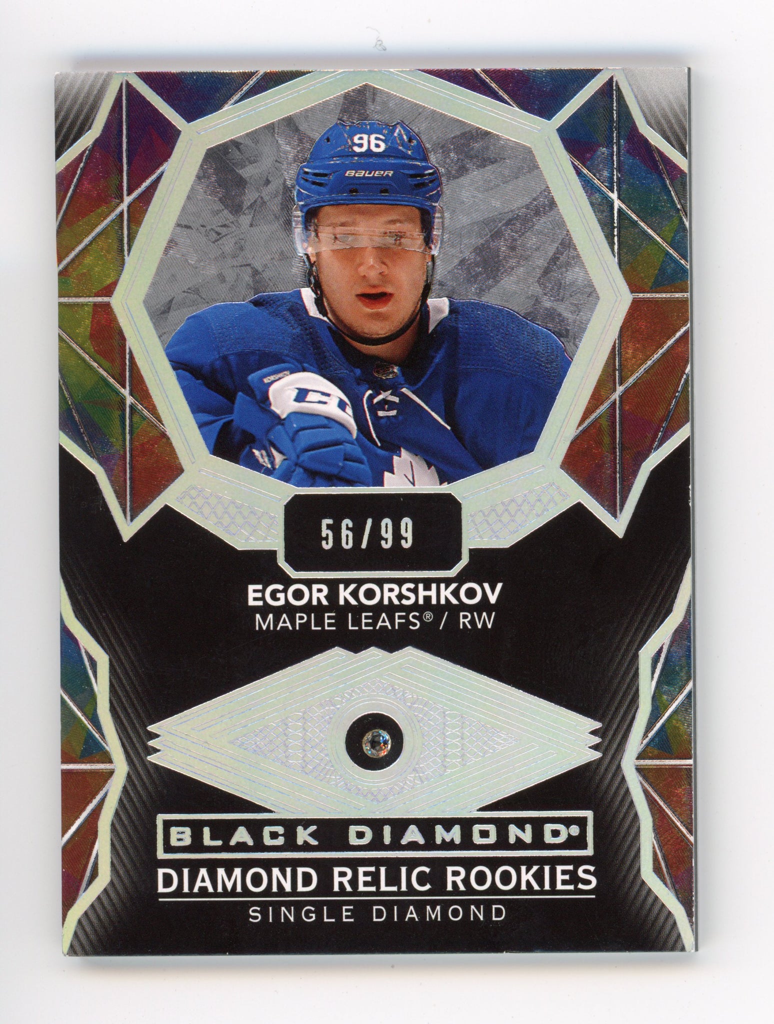 2020-2021 Egor Korshkov Diamond Relic Rookies #d /99 Black Diamond # BDR-EK