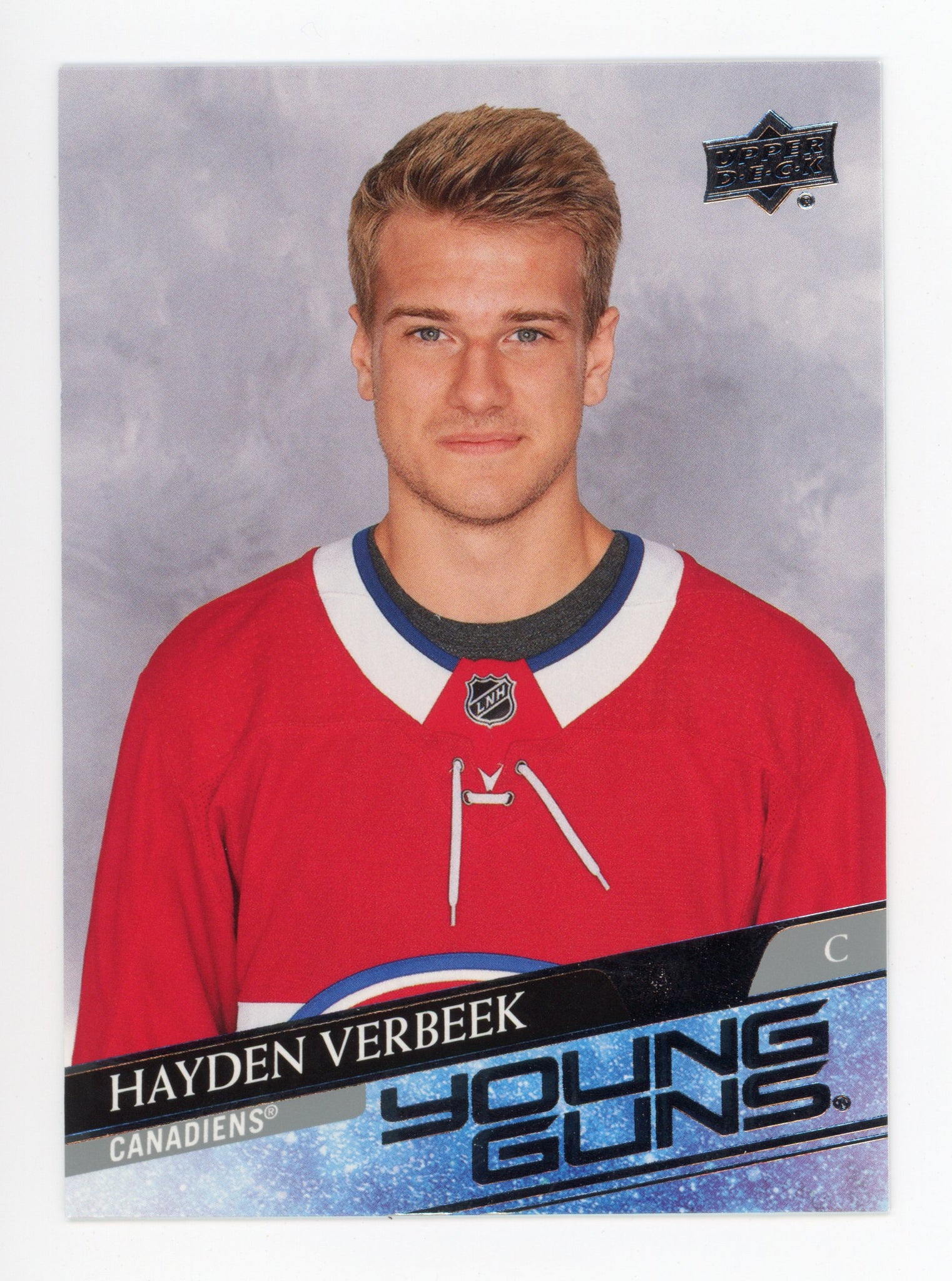 2020-2021 Hayden Verbeek Young Guns Upper Deck Montreal Canadiens # 714