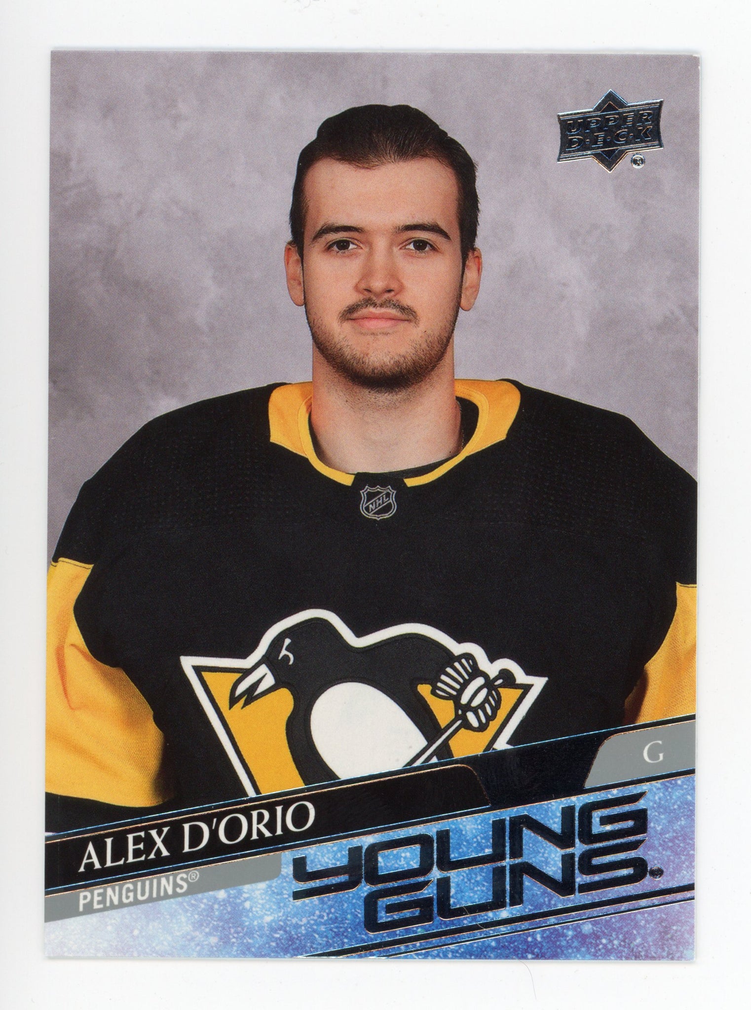 2020-2021 Alex D'orio Young Guns Upper Deck Pittsburgh Penguins # 719