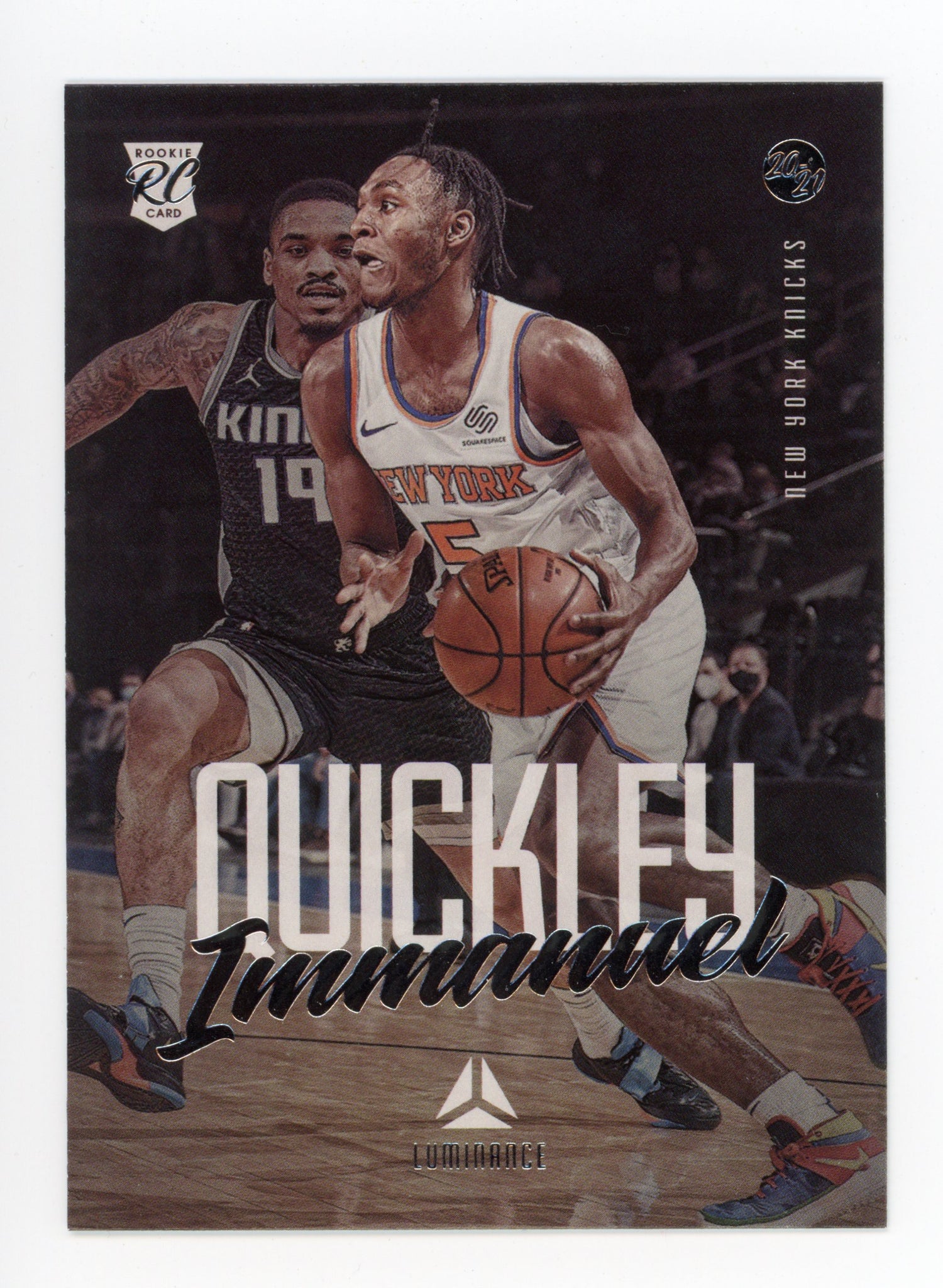 2020-2021 Immanuel Quickley Rookie Luminance Panini New York Knicks # 140