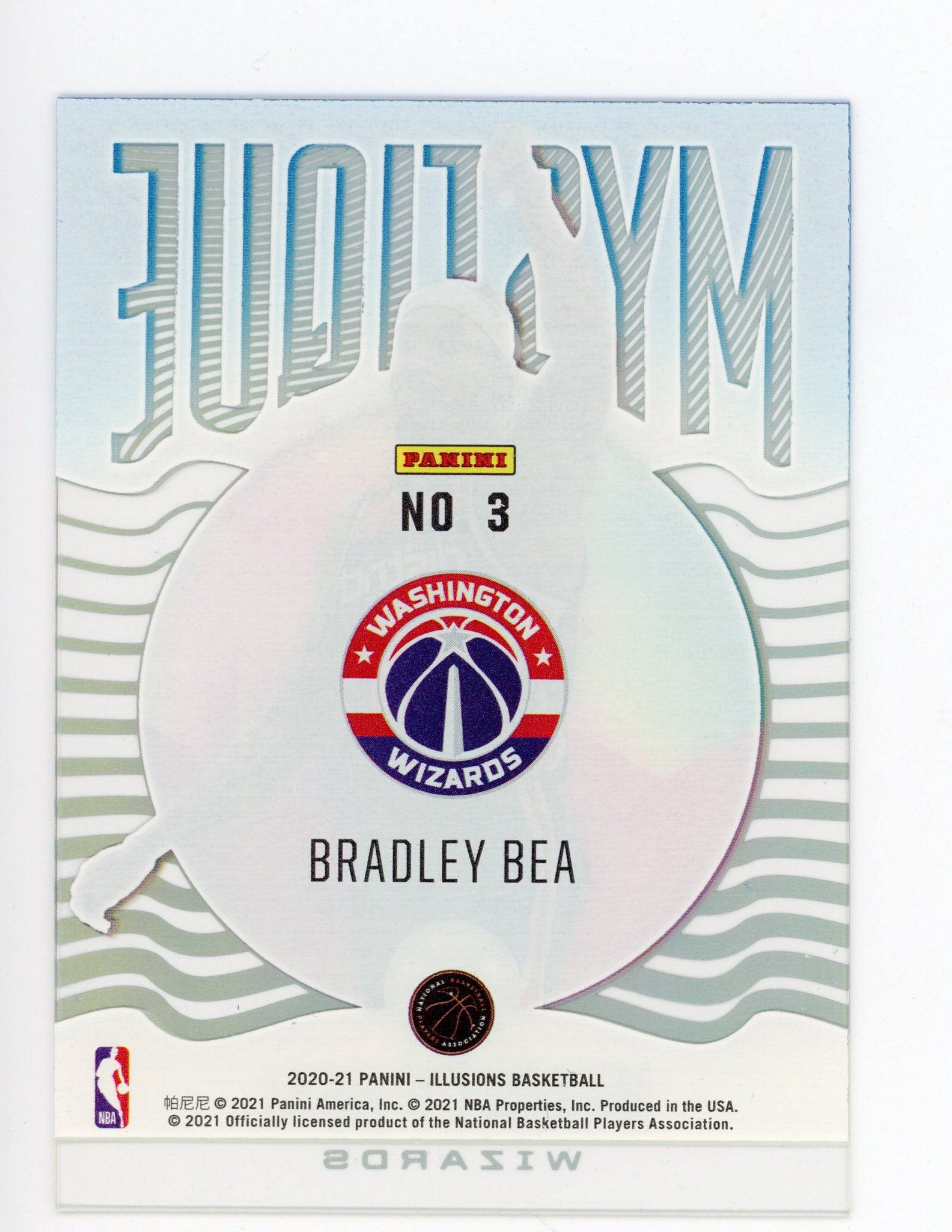 2020-2021 Bradley Beal Mystique Illusions Panini Washington Wizards # 3