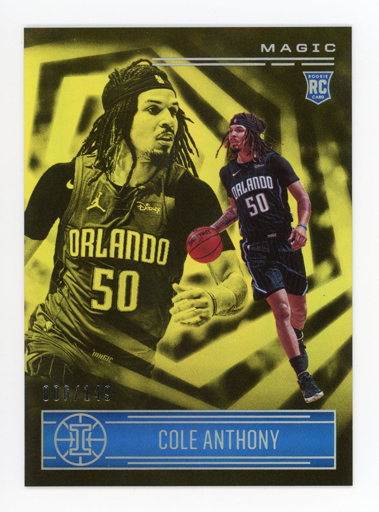 2020-2021 Cole Anthony Rookie #d /149 Illusions Panini Orlando Magic # 156