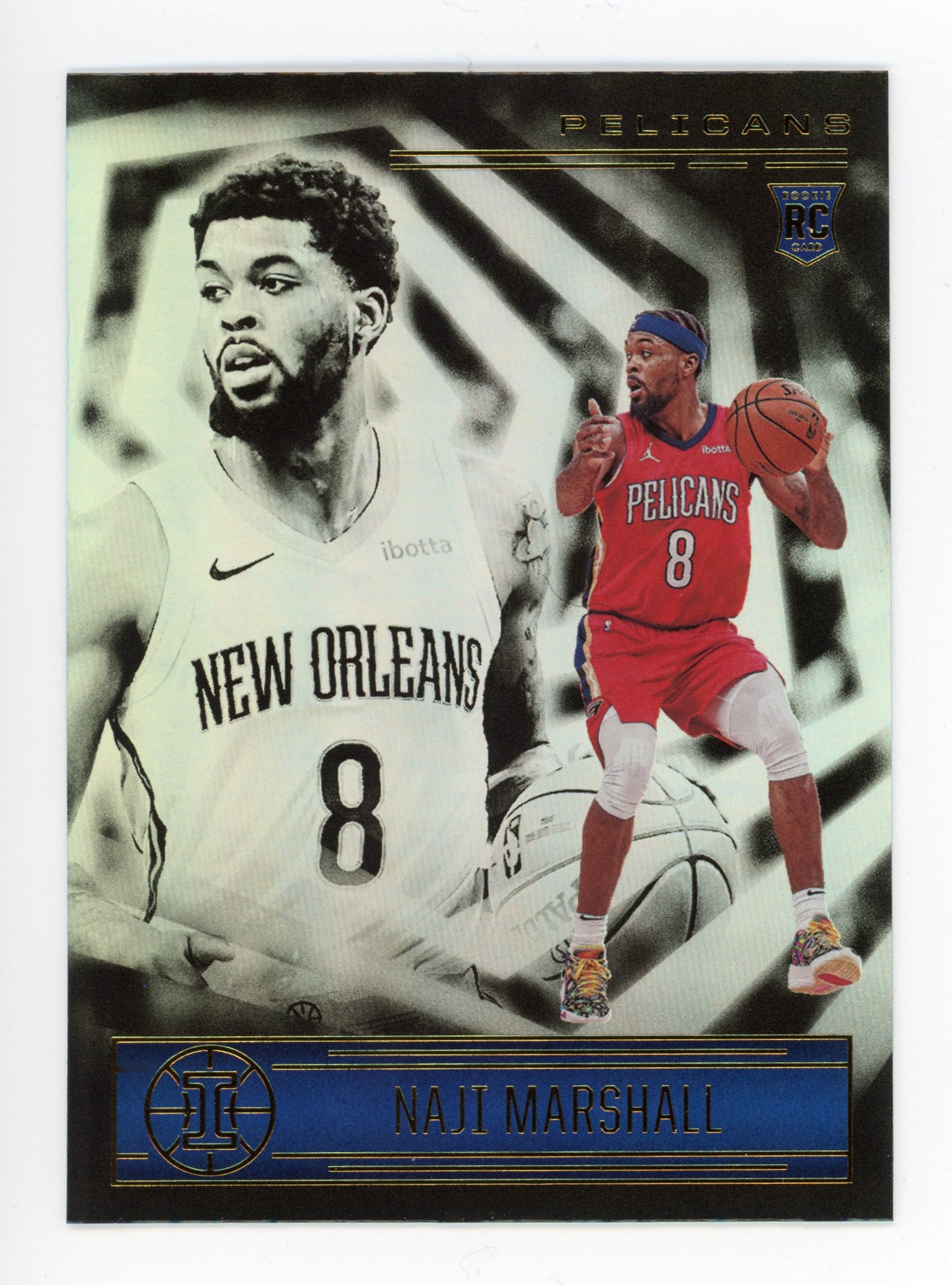 2020-2021 Naji Marshall Rookie Illusions Panini New Orleans Pelicans # 197