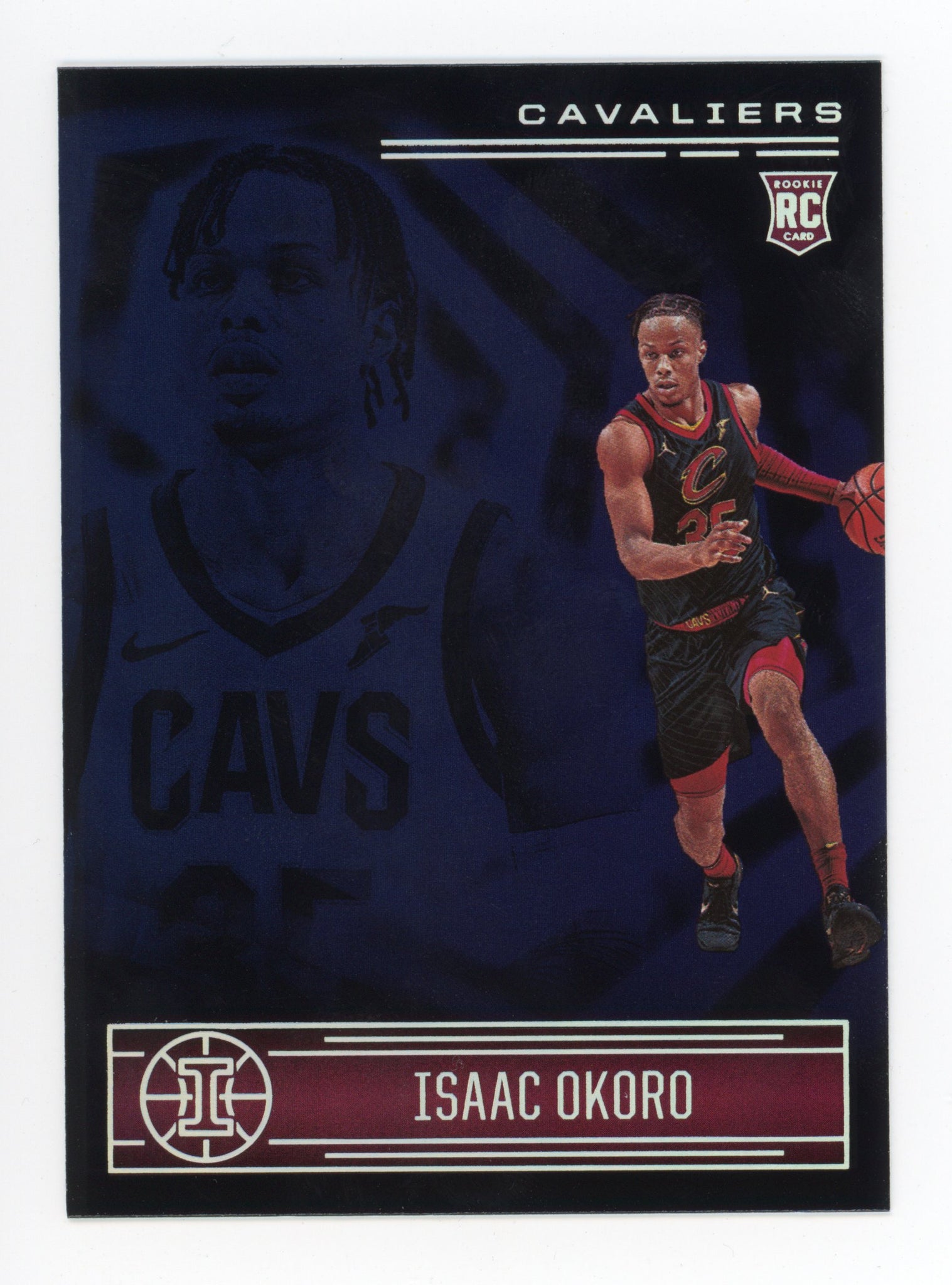 2020-2021 Isaac Okoro Blue Rookie Illusions Panini Cleveland Cavaliers # 161