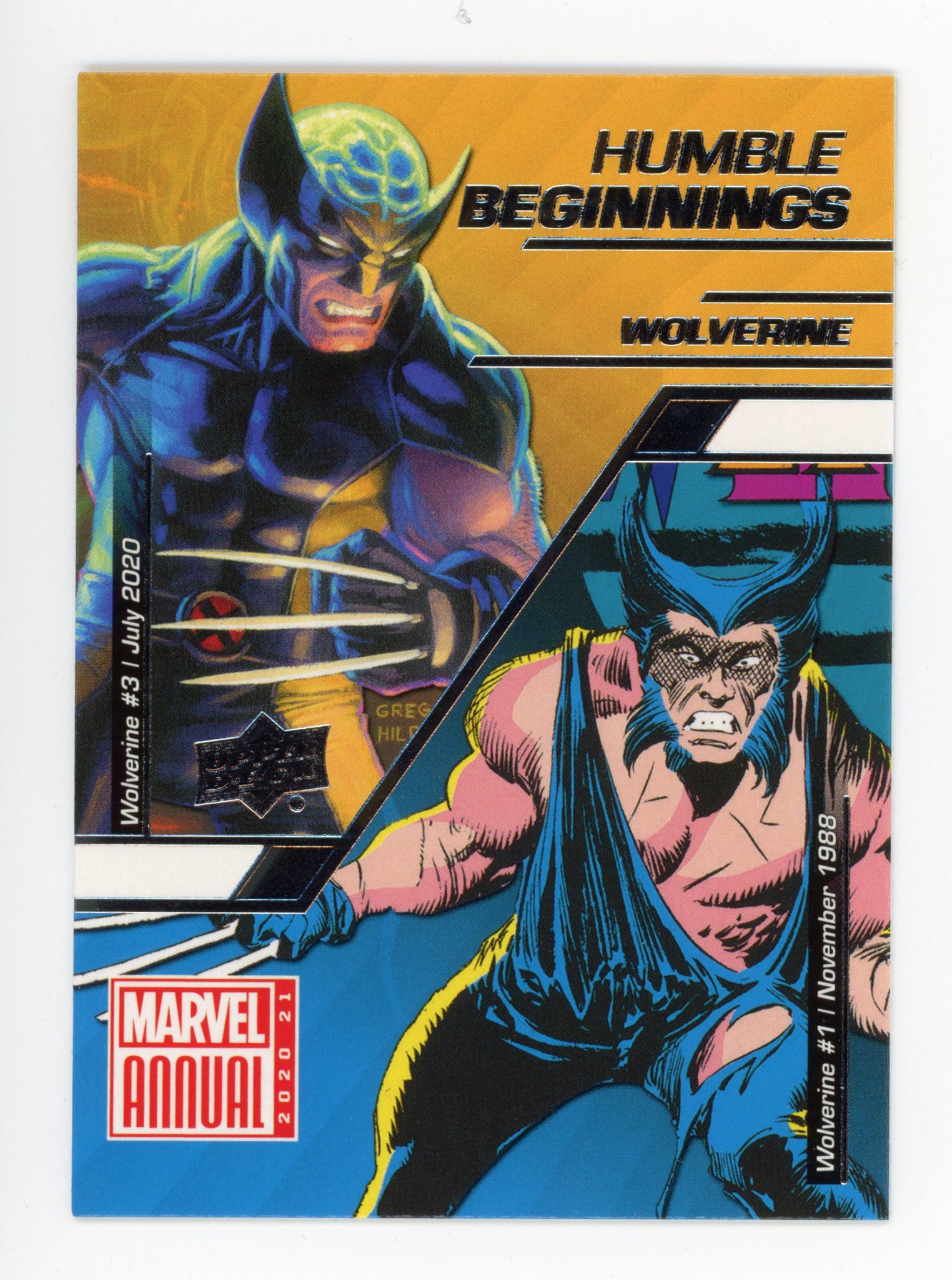 2020-2021 Wolverine Humble Beginnings Upper Deck Marvel Annual # HB-3