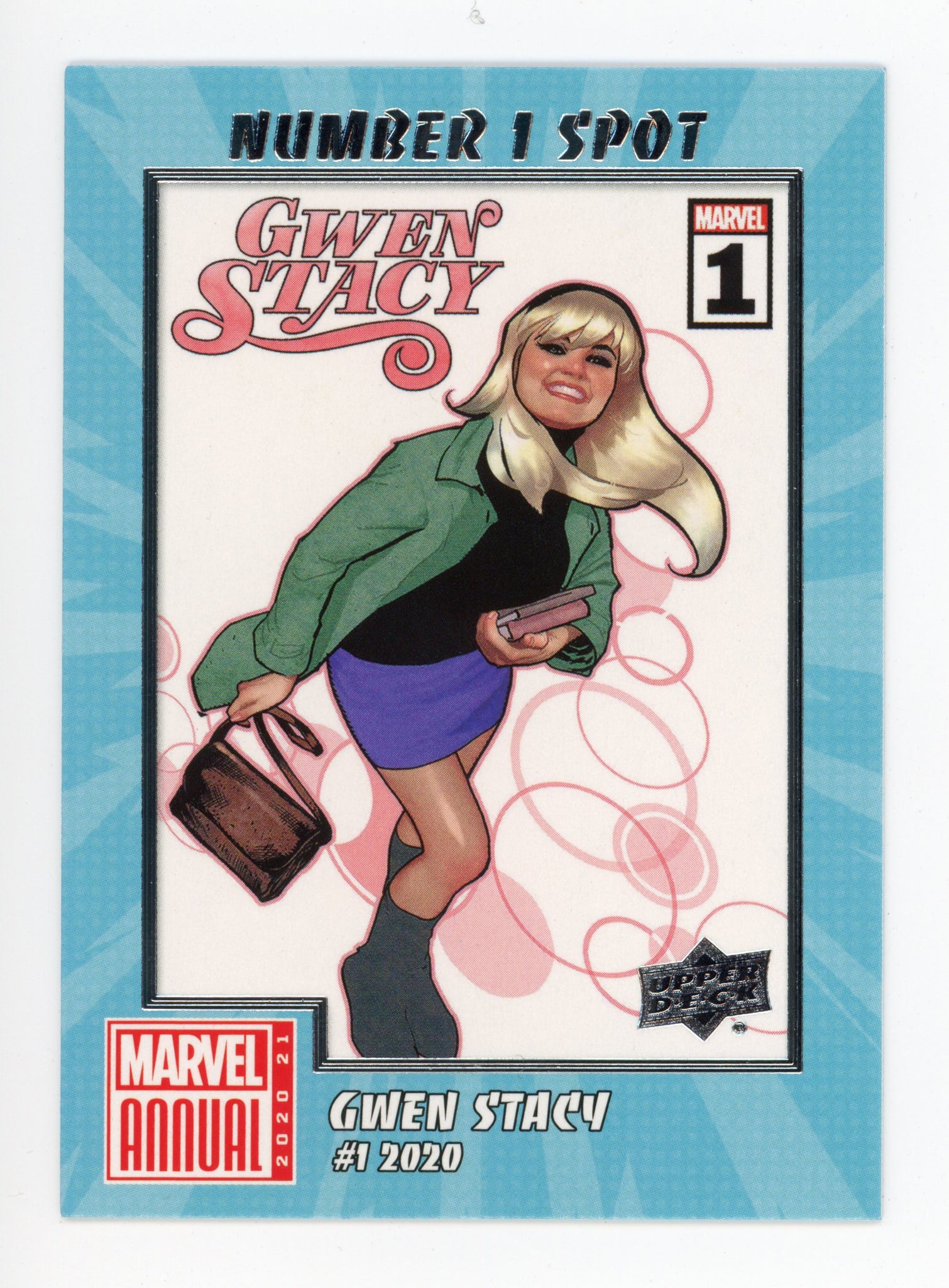 2020-2021 Gwen Stacy Number 1 Spot Upper Deck Marvel Annual # N1S-18