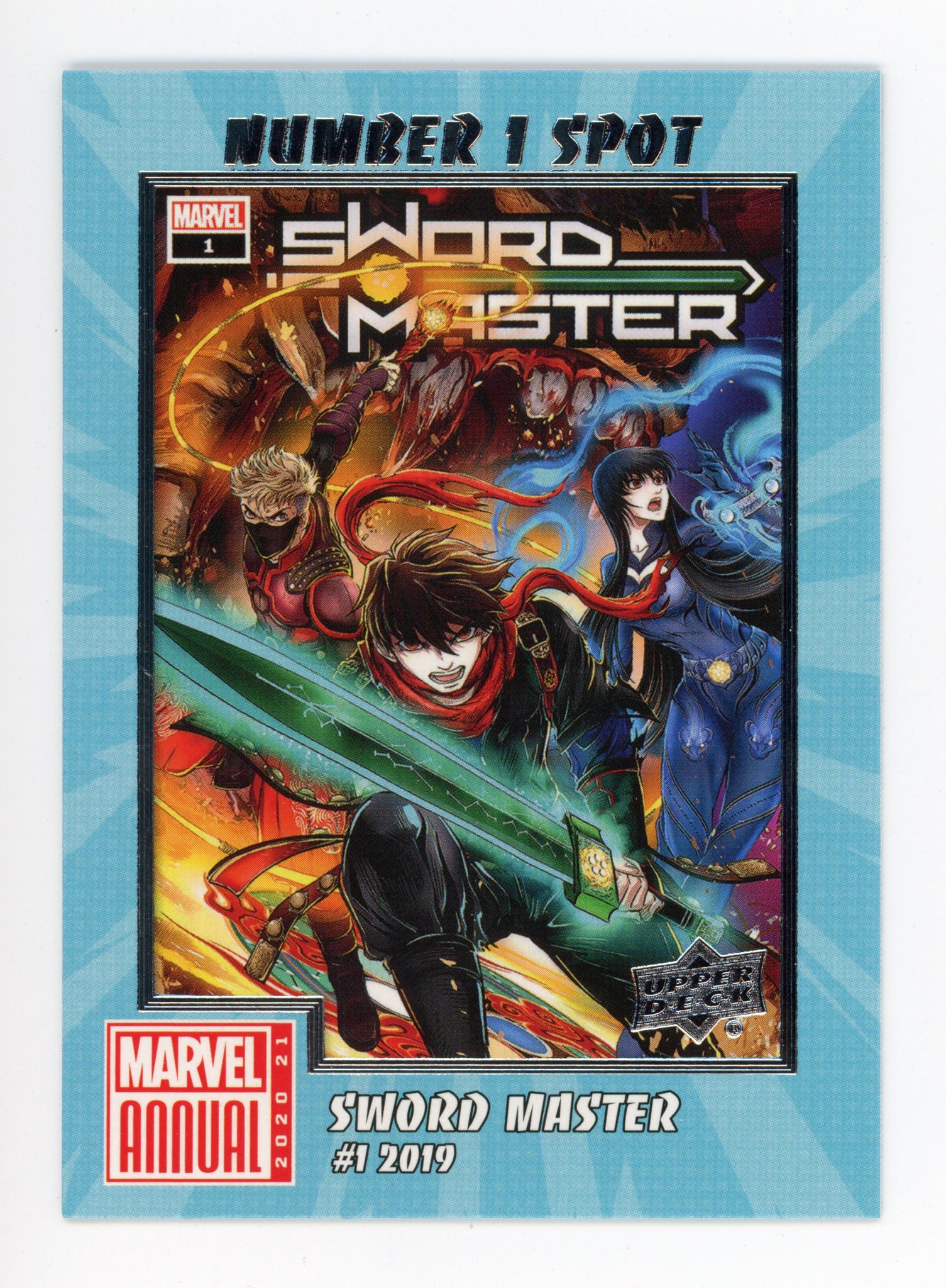2020-2021 Sword Master Number 1 Spot Upper Deck Marvel Annual # N1S-4