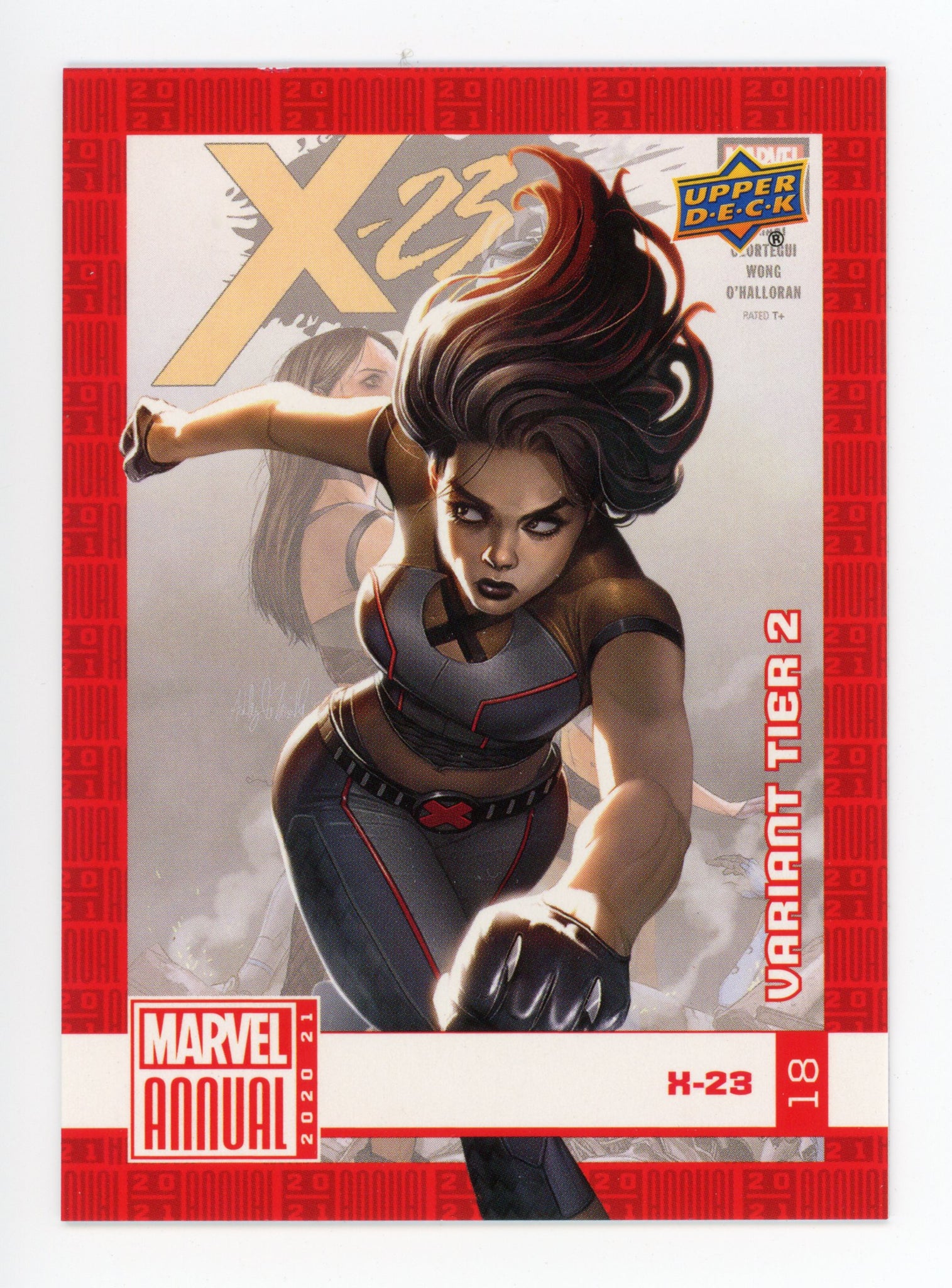 2020-2021 X-23 Variant Tier 2 Upper Deck Marvel Annual # 18