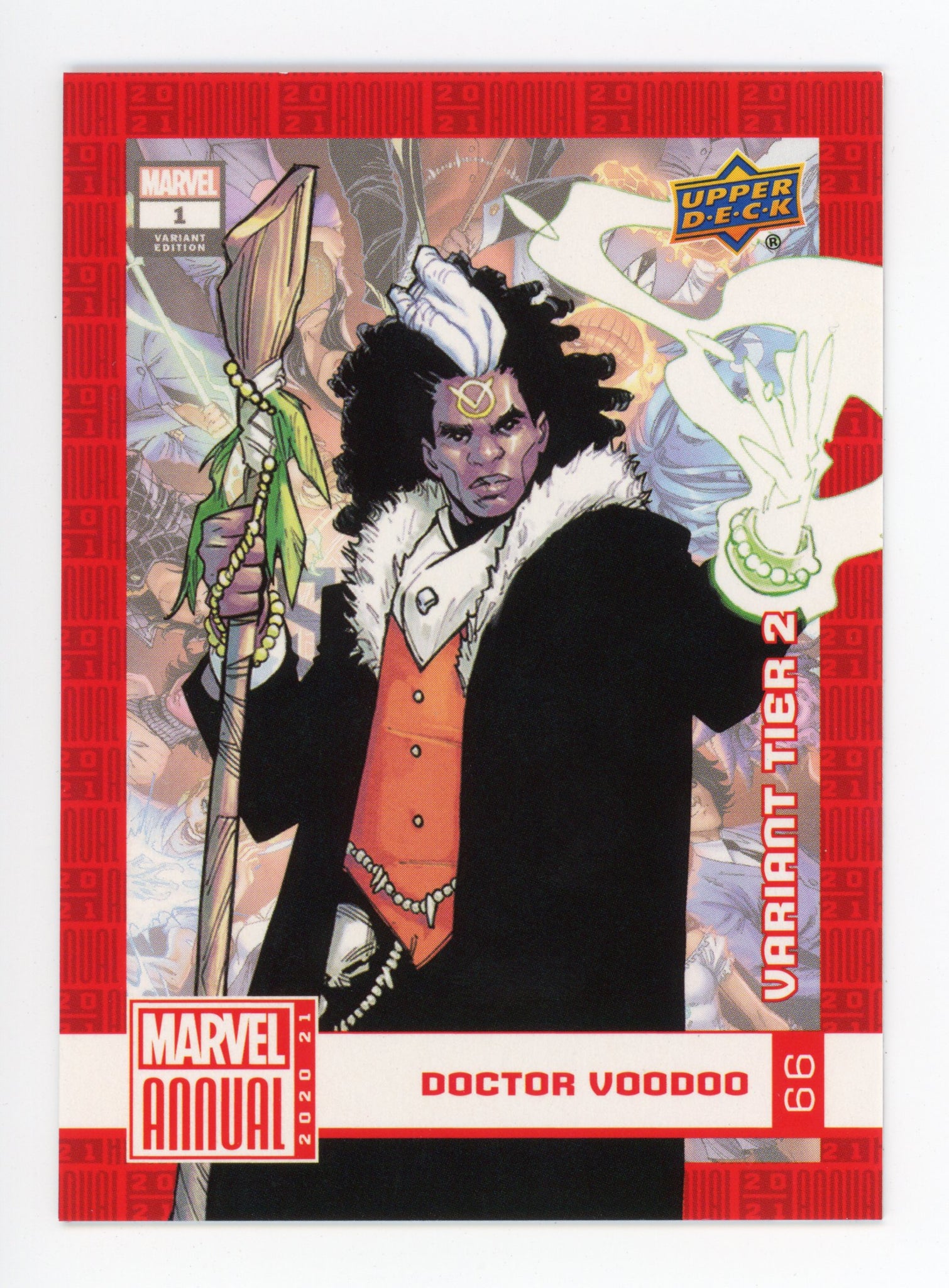 2020-2021 Doctor Voodoo Variant Tier 2 Upper Deck Marvel Annual # 66