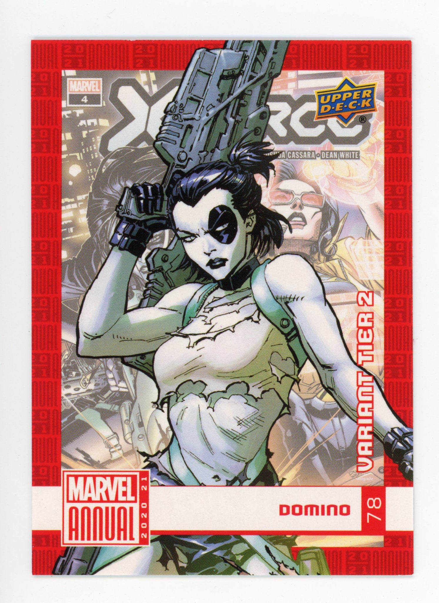 2020-2021 Domino Variant Tier 2 Upper Deck Marvel Annual # 78