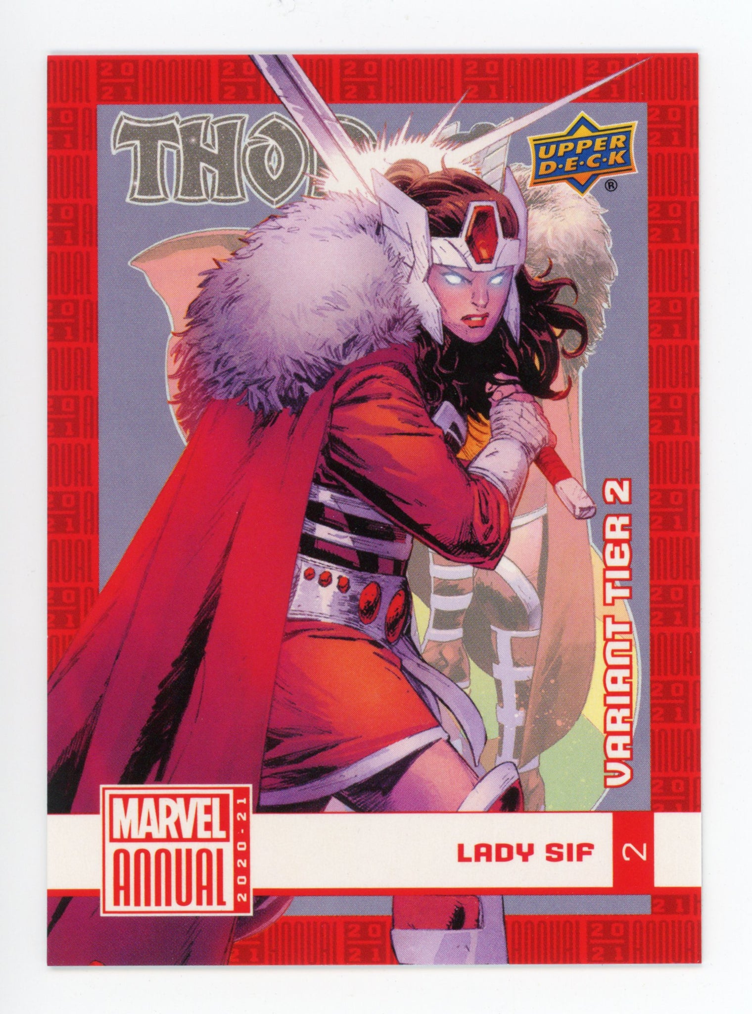 2020-2021 Lady Sif Variant Tier 2 Upper Deck Marvel Annual # 2