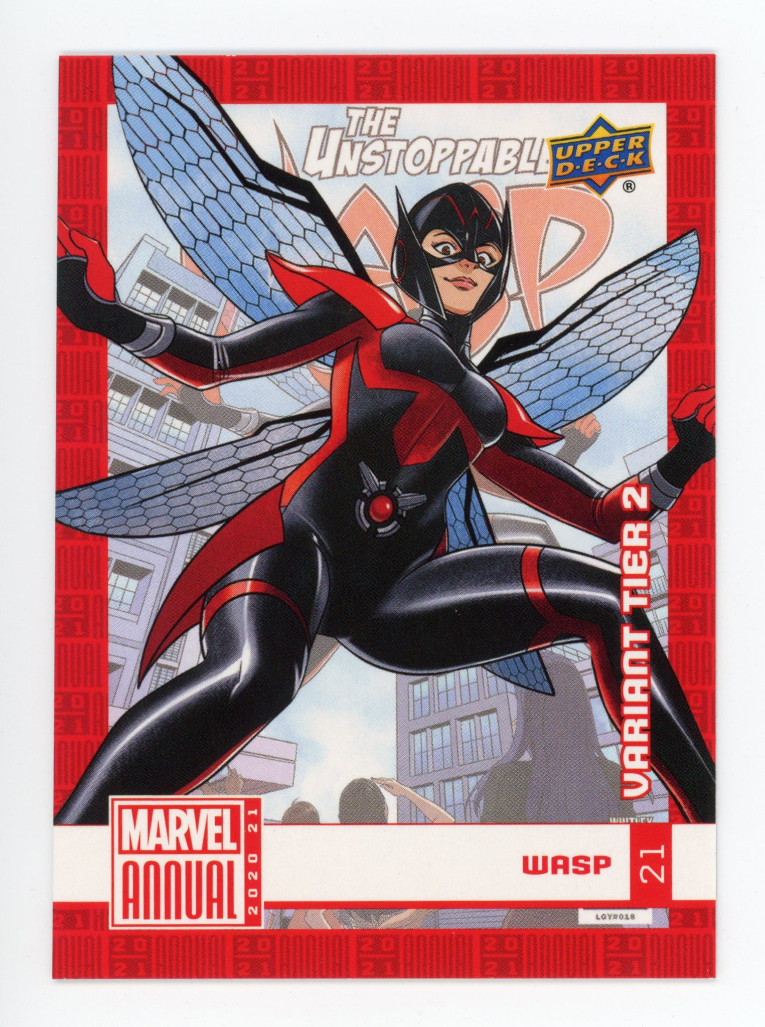 2020-2021 Wasp Variant Tier 2 Upper Deck Marvel Annual # 21
