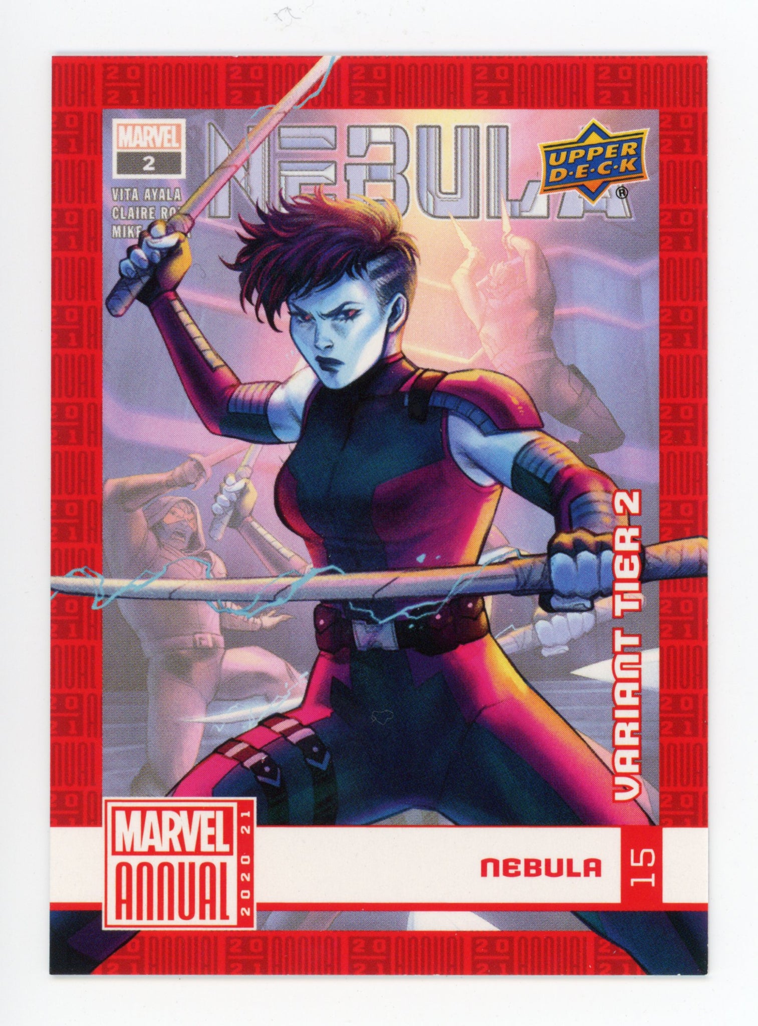 2020-2021 Nebula Variant Tier 2 Upper Deck Marvel Annual # 15
