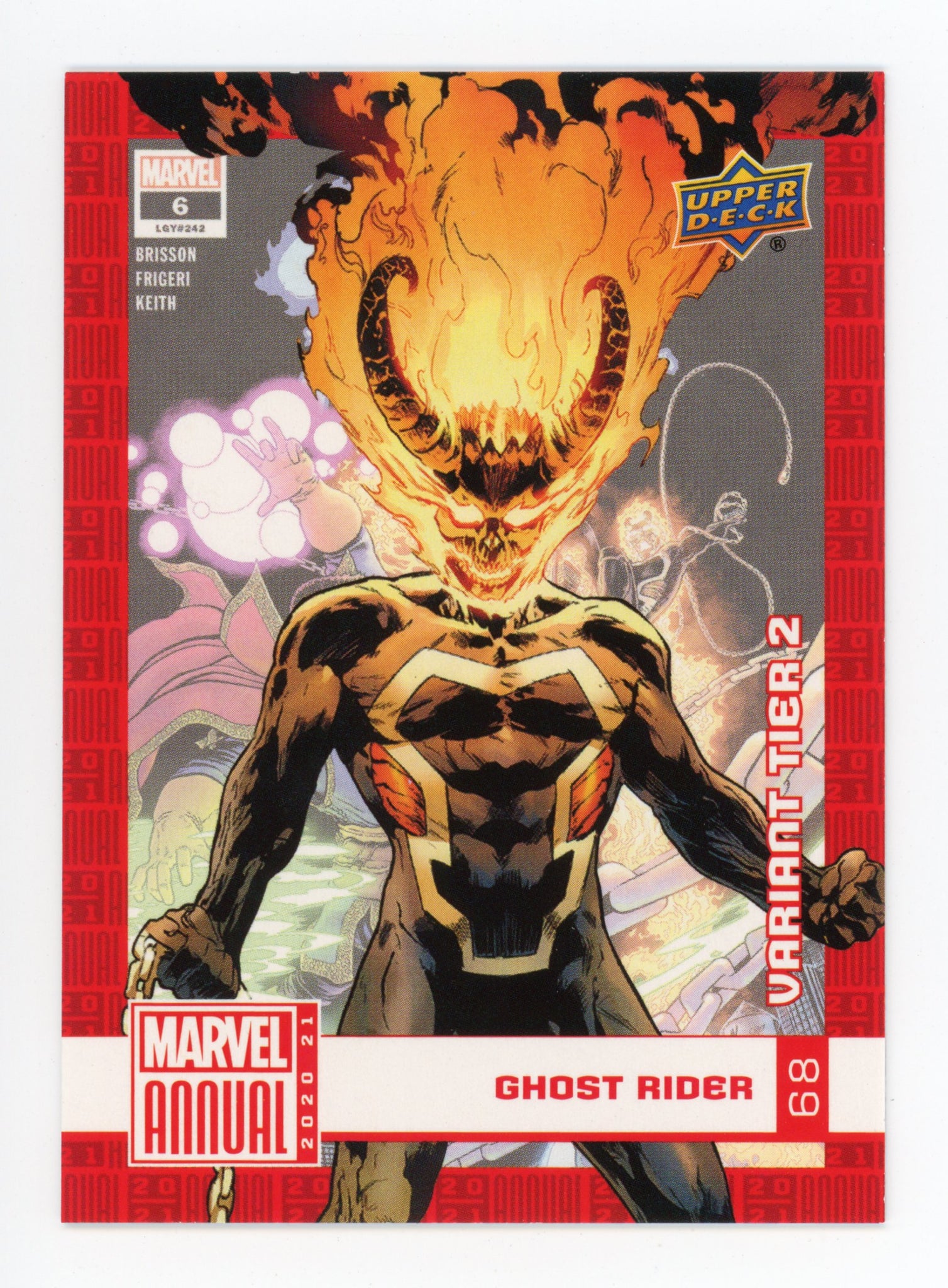 2020-2021 Ghost Rider Variant Tier 2 Upper Deck Marvel Annual # 68
